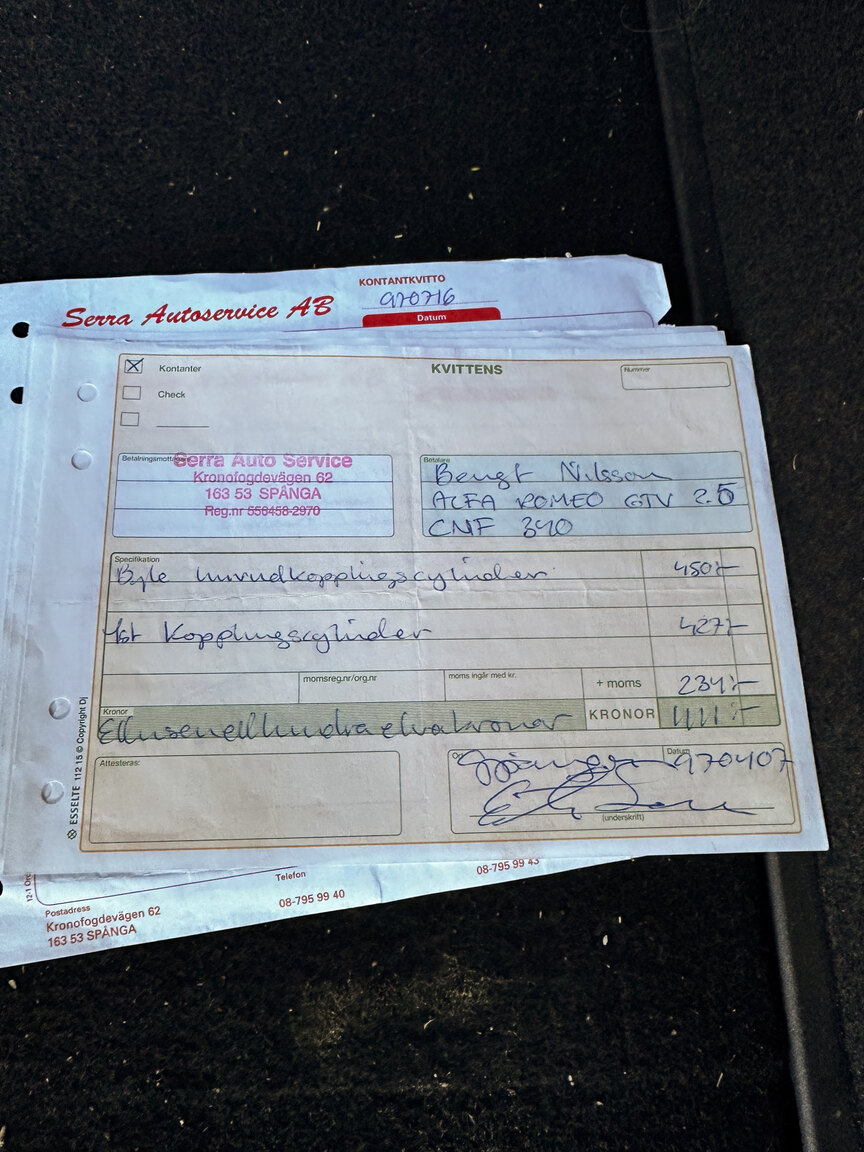 Dokumentation för 1985 Alfa Romeo GTV 6 2.5 (66)