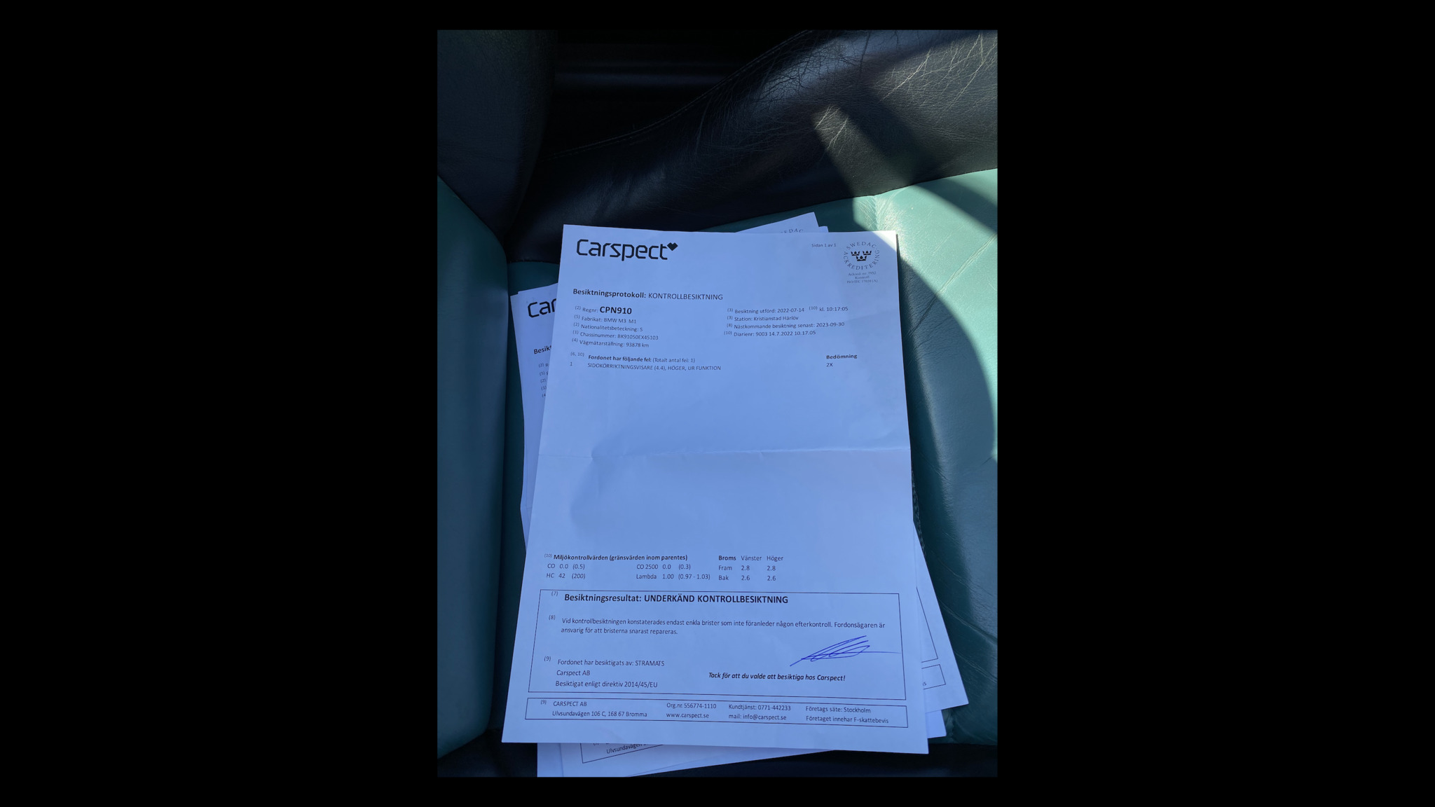 Dokumentation, 1996 BMW M3 3.2 Cabriolet (2)