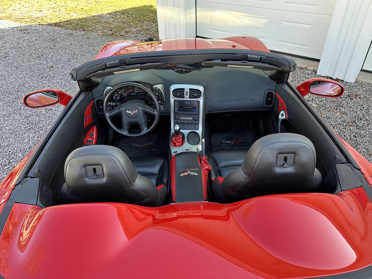 Interiörbild 2005 Corvette C6 Z51 Cabriolet