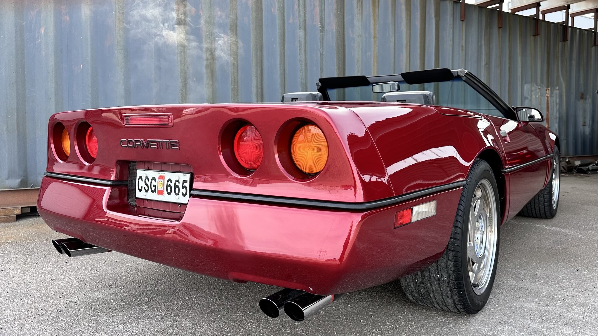 Exteriörbild på 1990 Chevrolet Corvette C4 Cabriolet