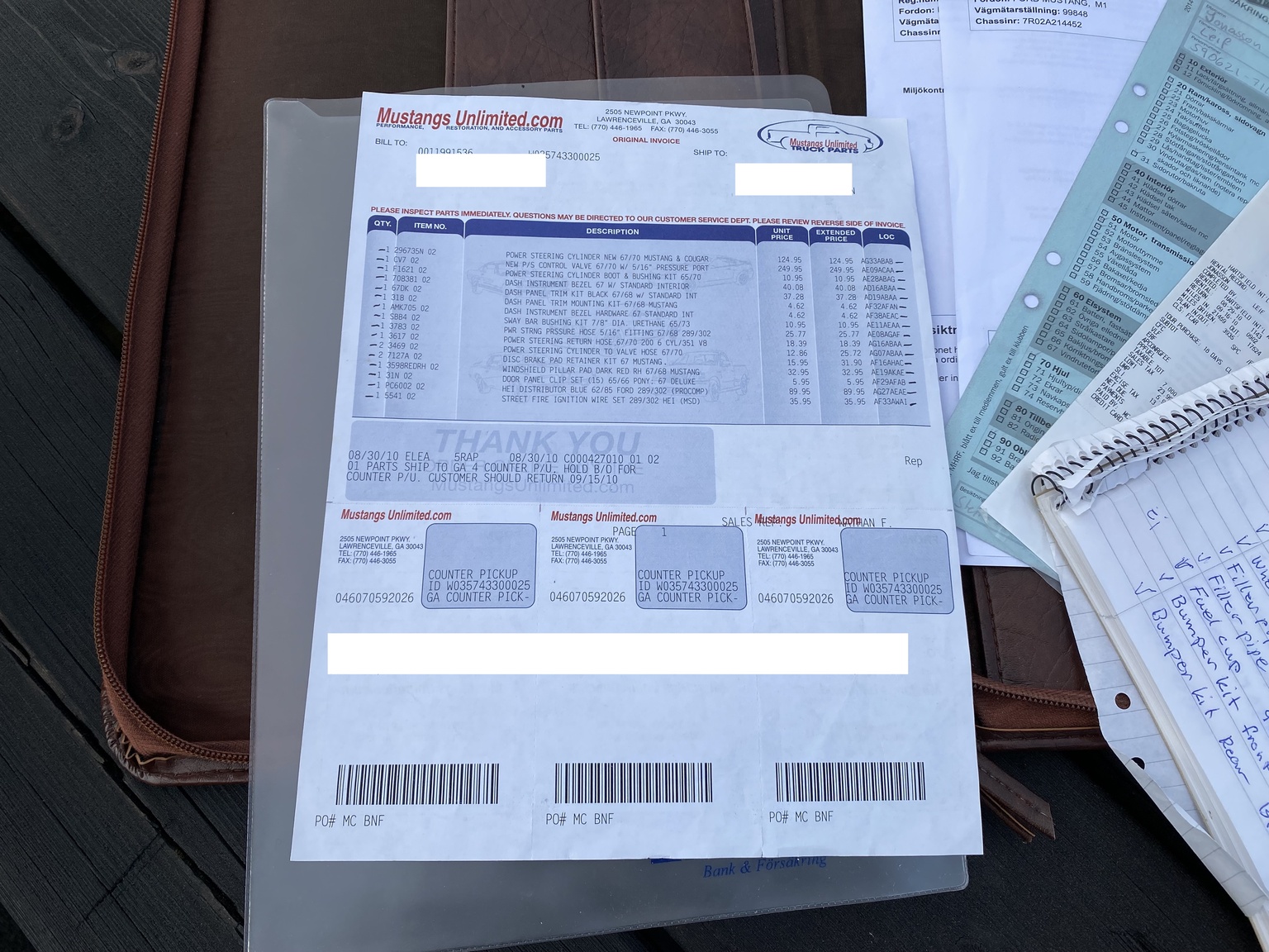 Dokumentation för 1967 Ford Mustang Fastback (9)