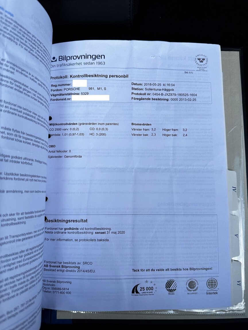 Documentation for 2013 Porsche Boxster S (4)