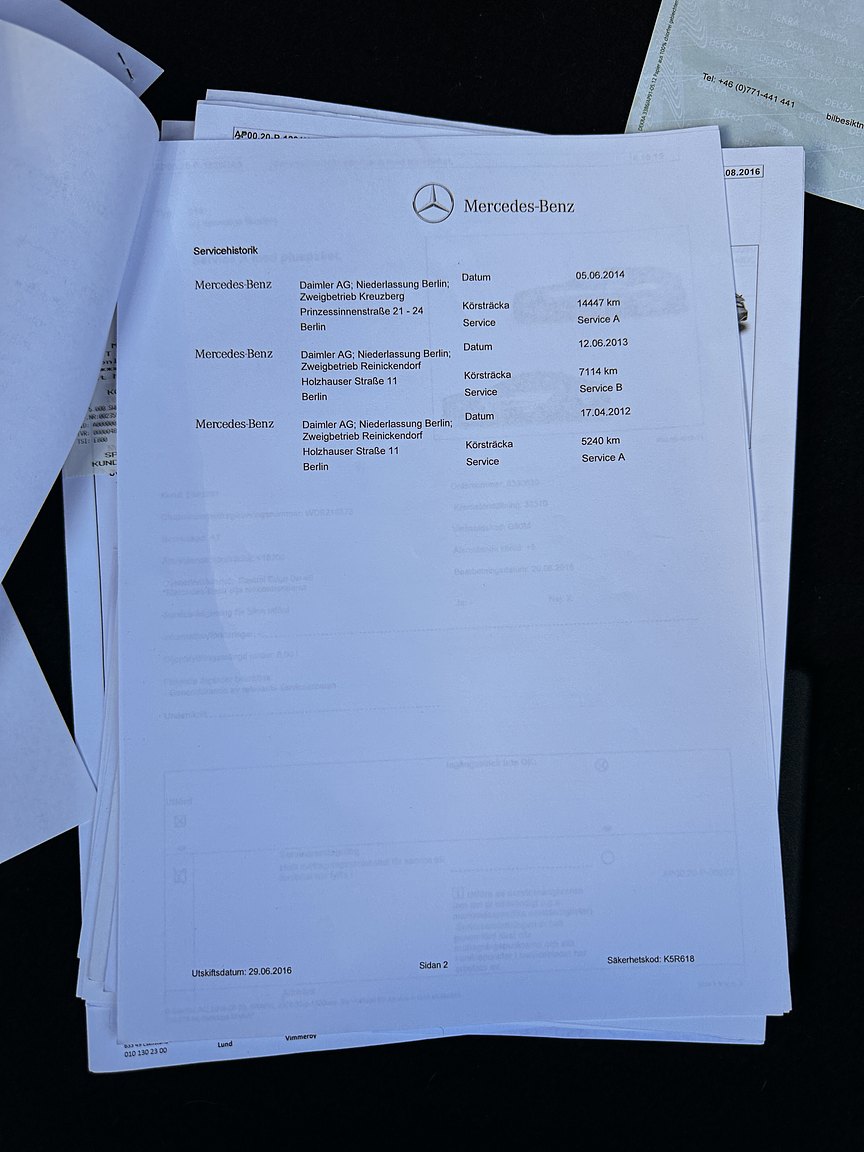 Dokumentation för 2011 Mercedes-Benz CLS 500