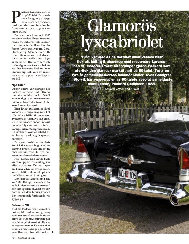 Dokumentation, 1955 Packard Caribbean Cabriolet  (7)