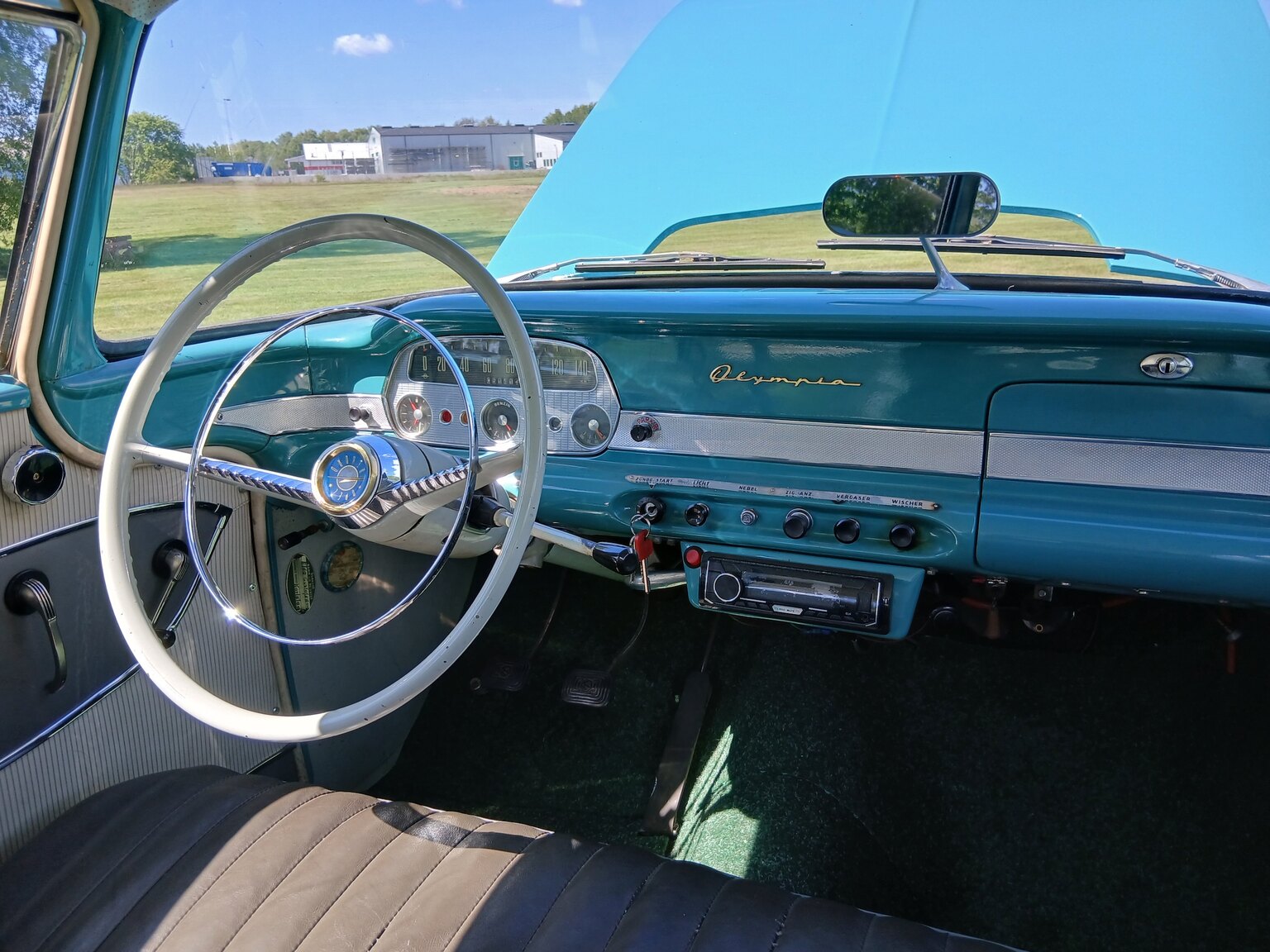 Interiörbild 1958 Opel Olympia Rekord