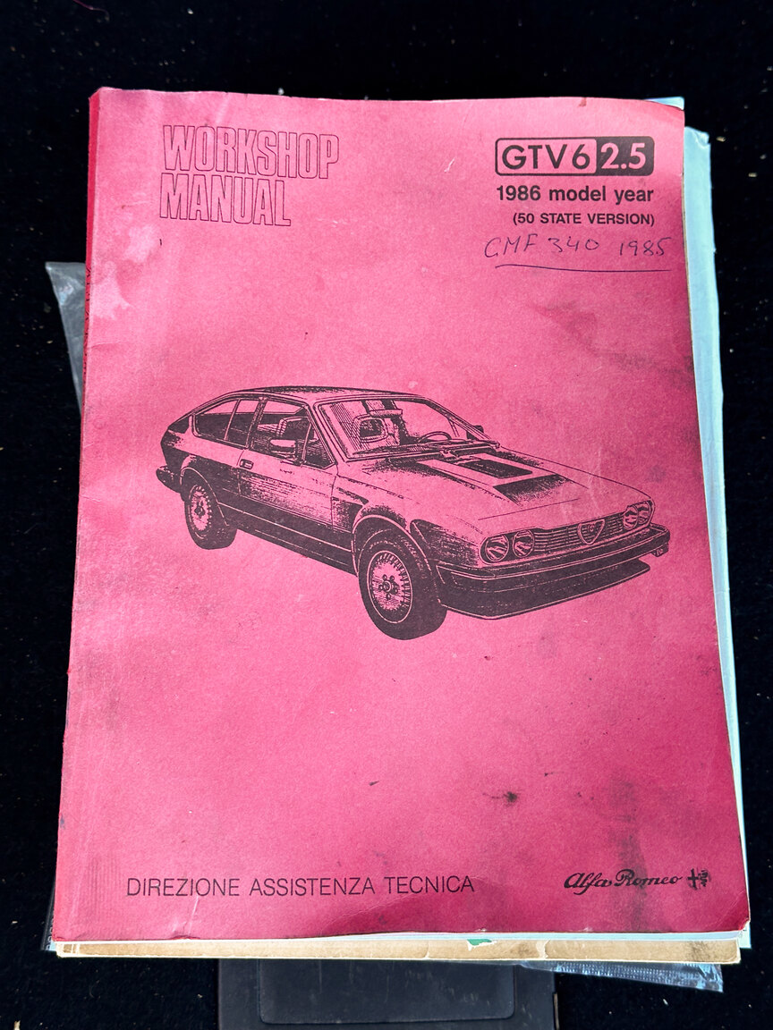 Documentation for 1985 Alfa Romeo GTV 6 2.5 (5)
