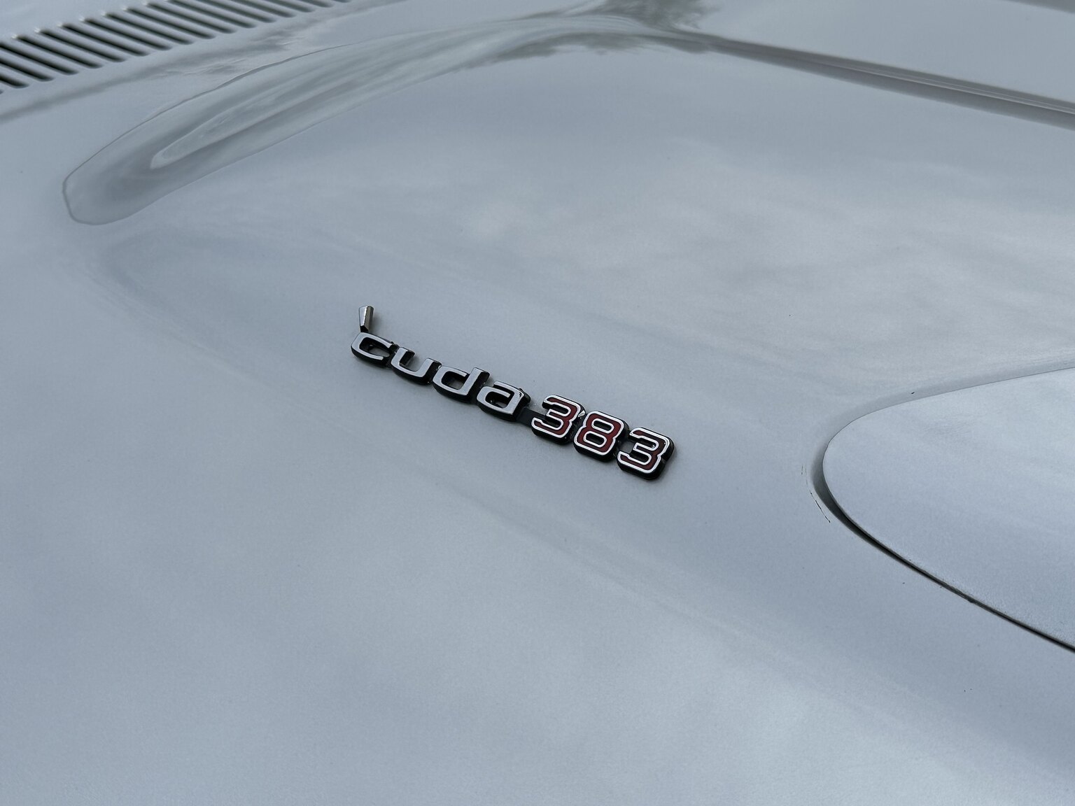 Exteriörbild på 1970 Plymouth Cuda 383