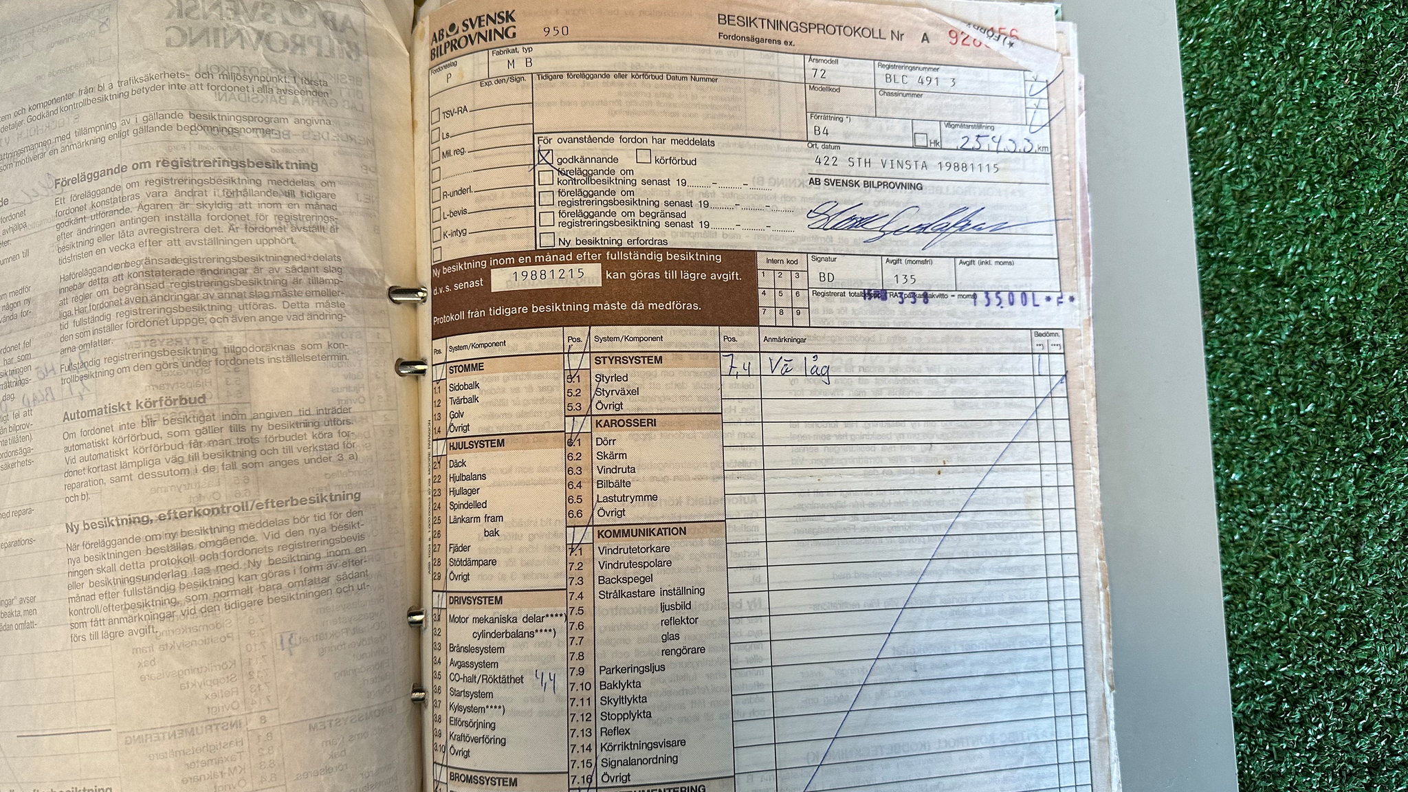 Dokumentation, 1972 Mercedes-Benz 200