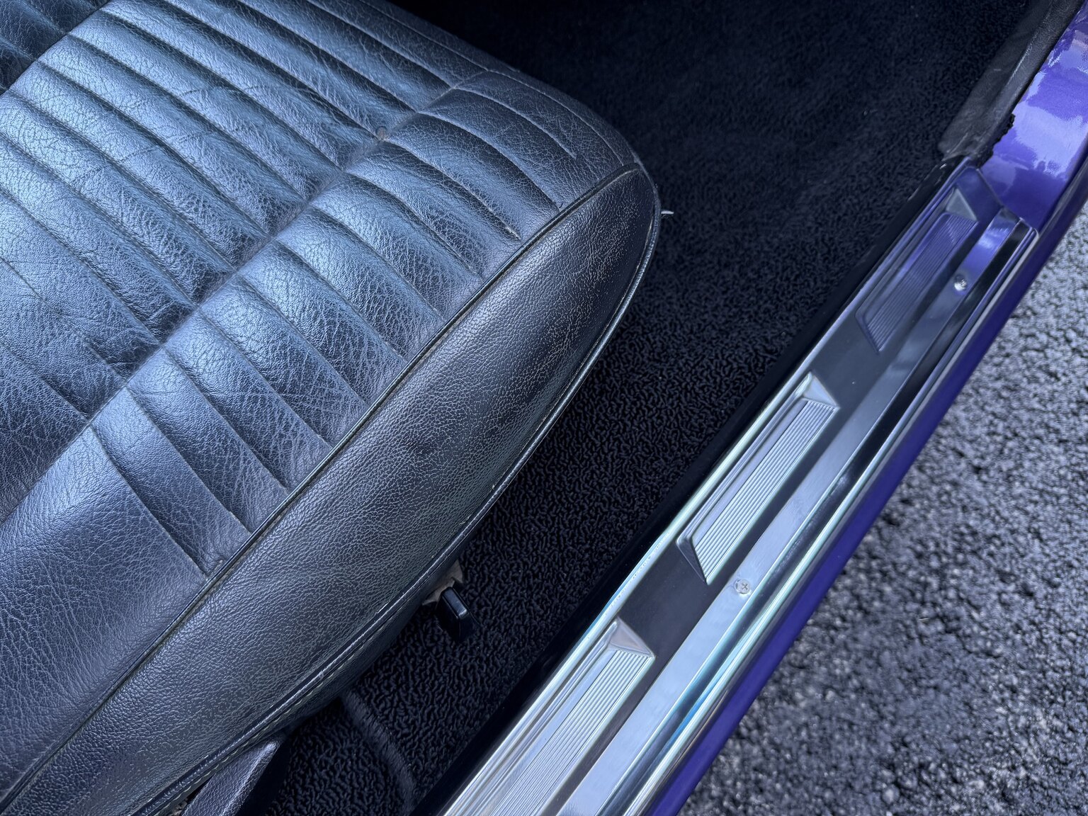 Interiörbild 1970 Dodge Challenger T/A 440 cui