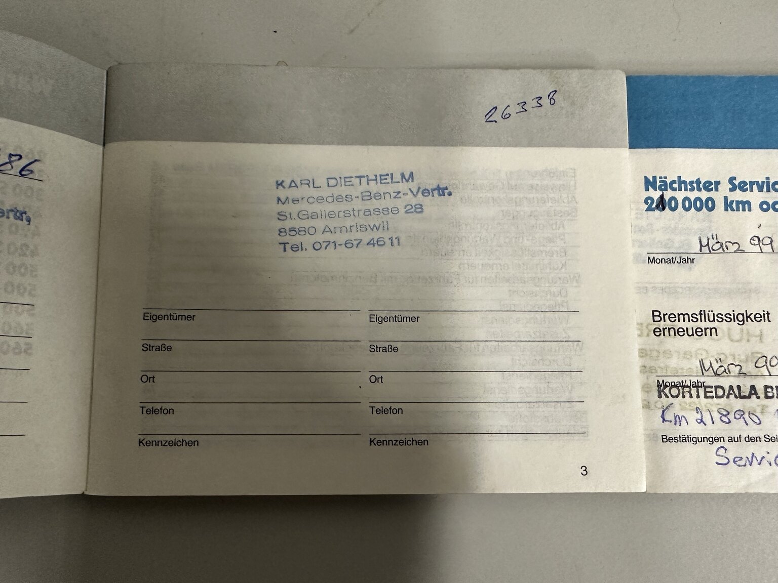 Dokumentation, 1986 Mercedes-Benz 500 SEC (4)