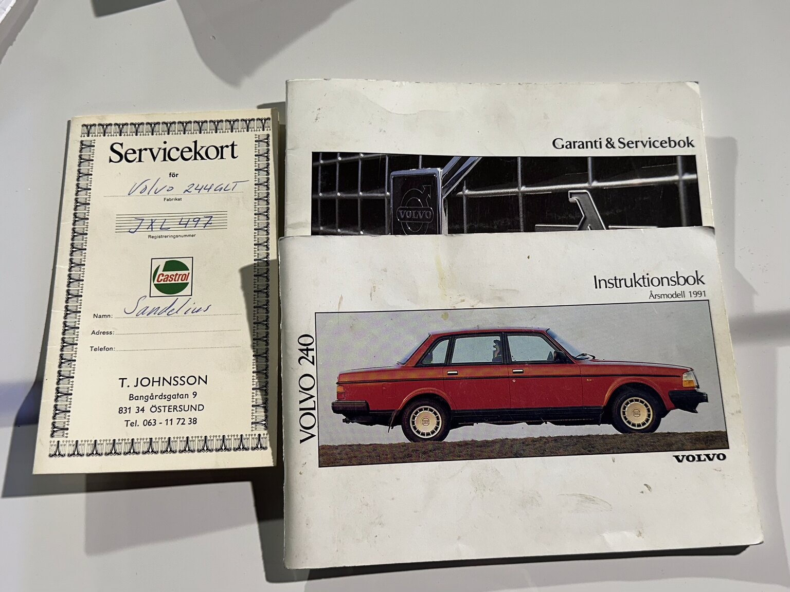 Documentation for 1991 Volvo 240 GLT