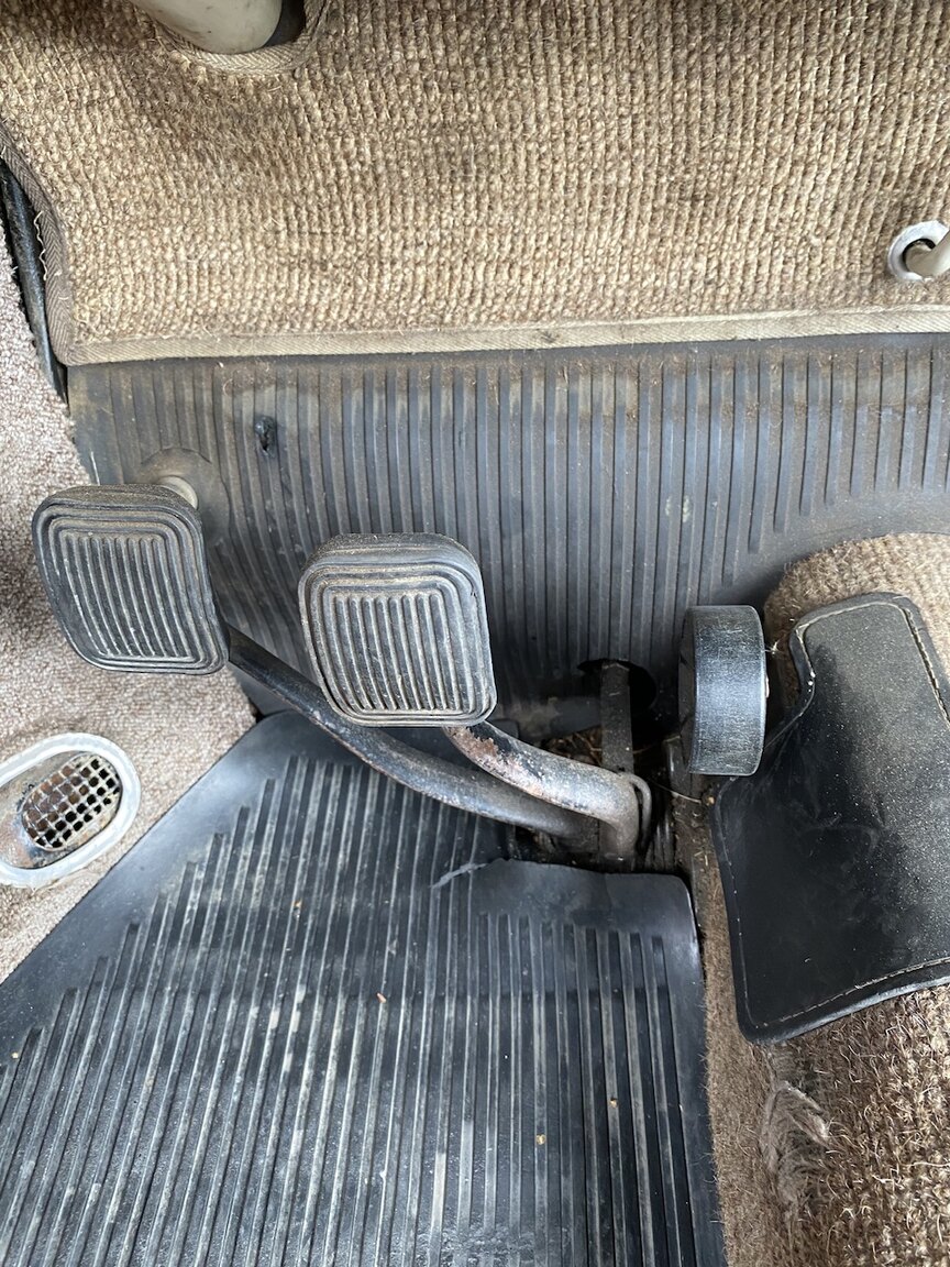 Interiörbild 1955 Volkswagen Beetle 1200