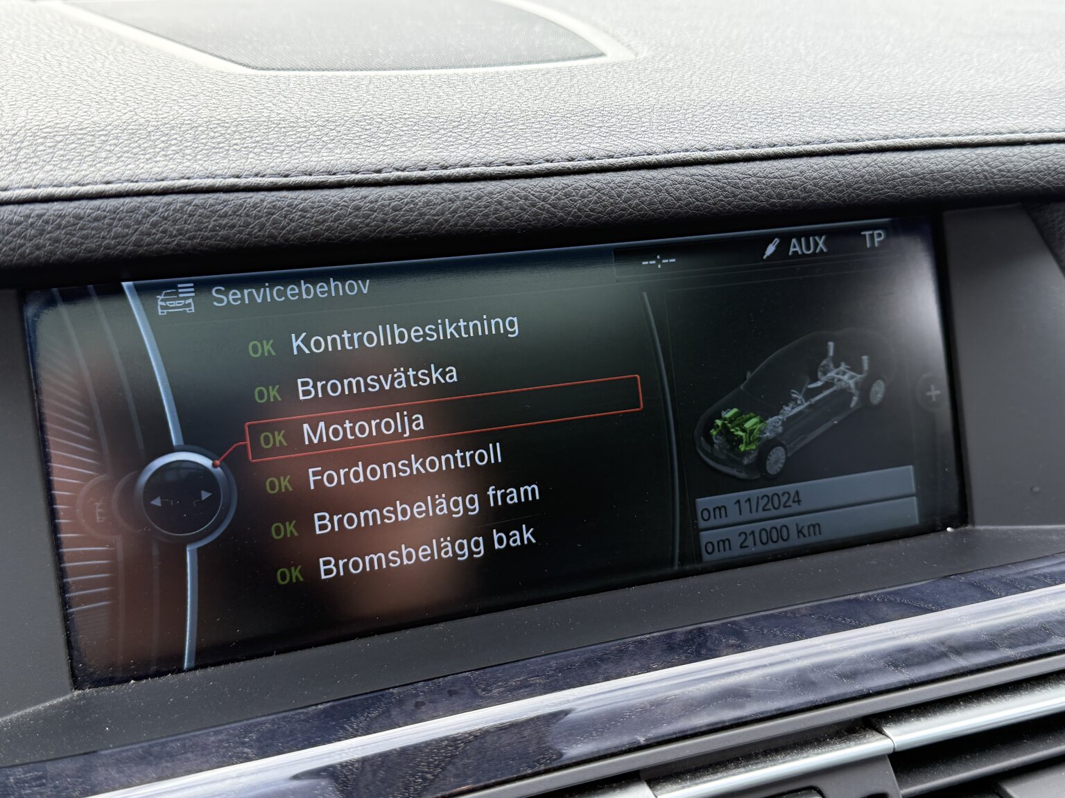 Interiörbild 2009 BMW 750Li