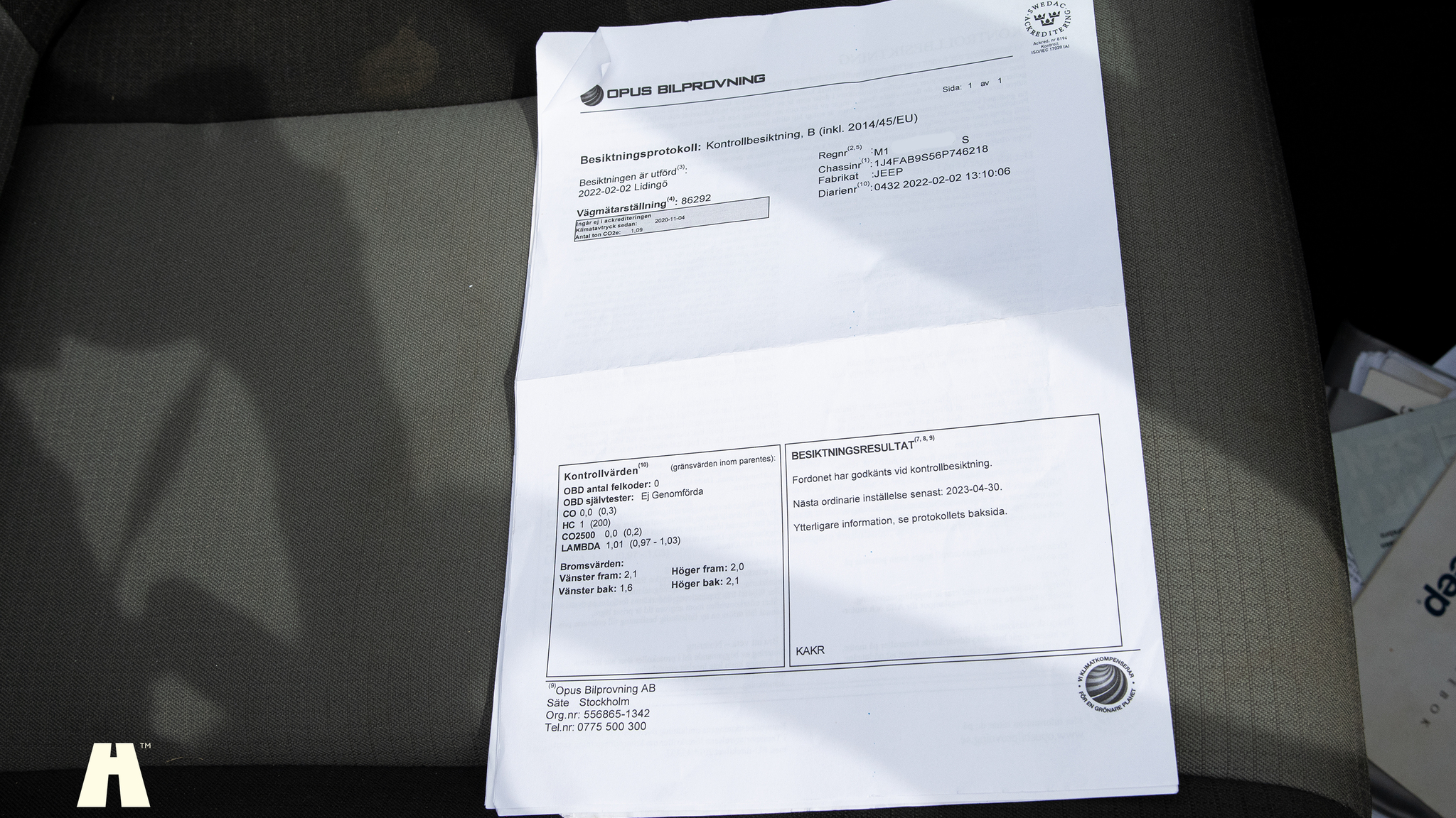 Dokumentation för 2006 Jeep Wrangler 4.0L Sahara 