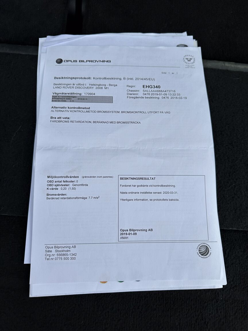 Documentation for 2008 Land Rover Discovery TDV6 SE (30)