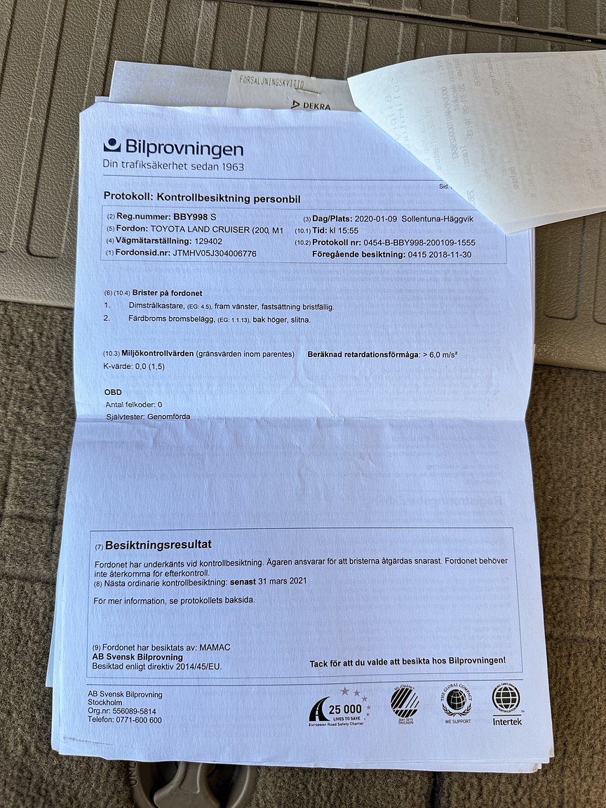 Documentation for 2008 Toyota Land Cruiser 4.5 4WD V8