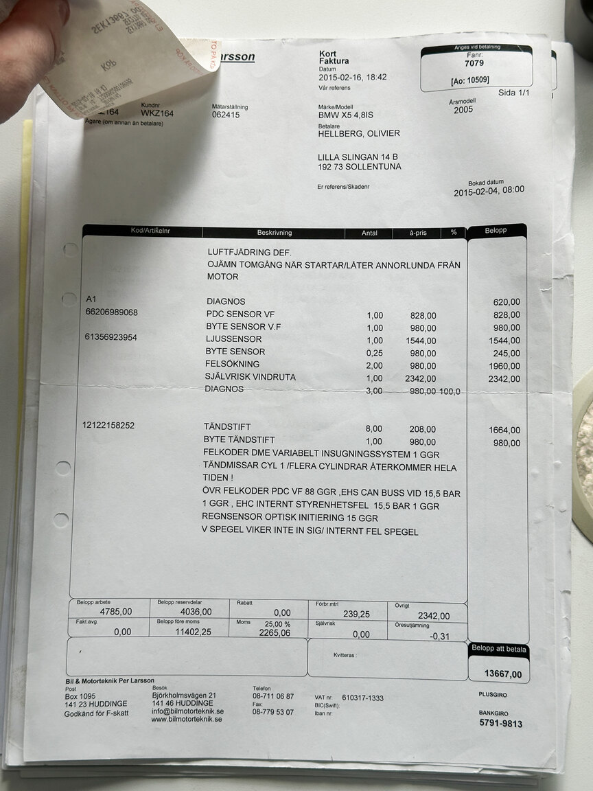 Documentation for 2005 BMW X5 4.8iS E53 LCI