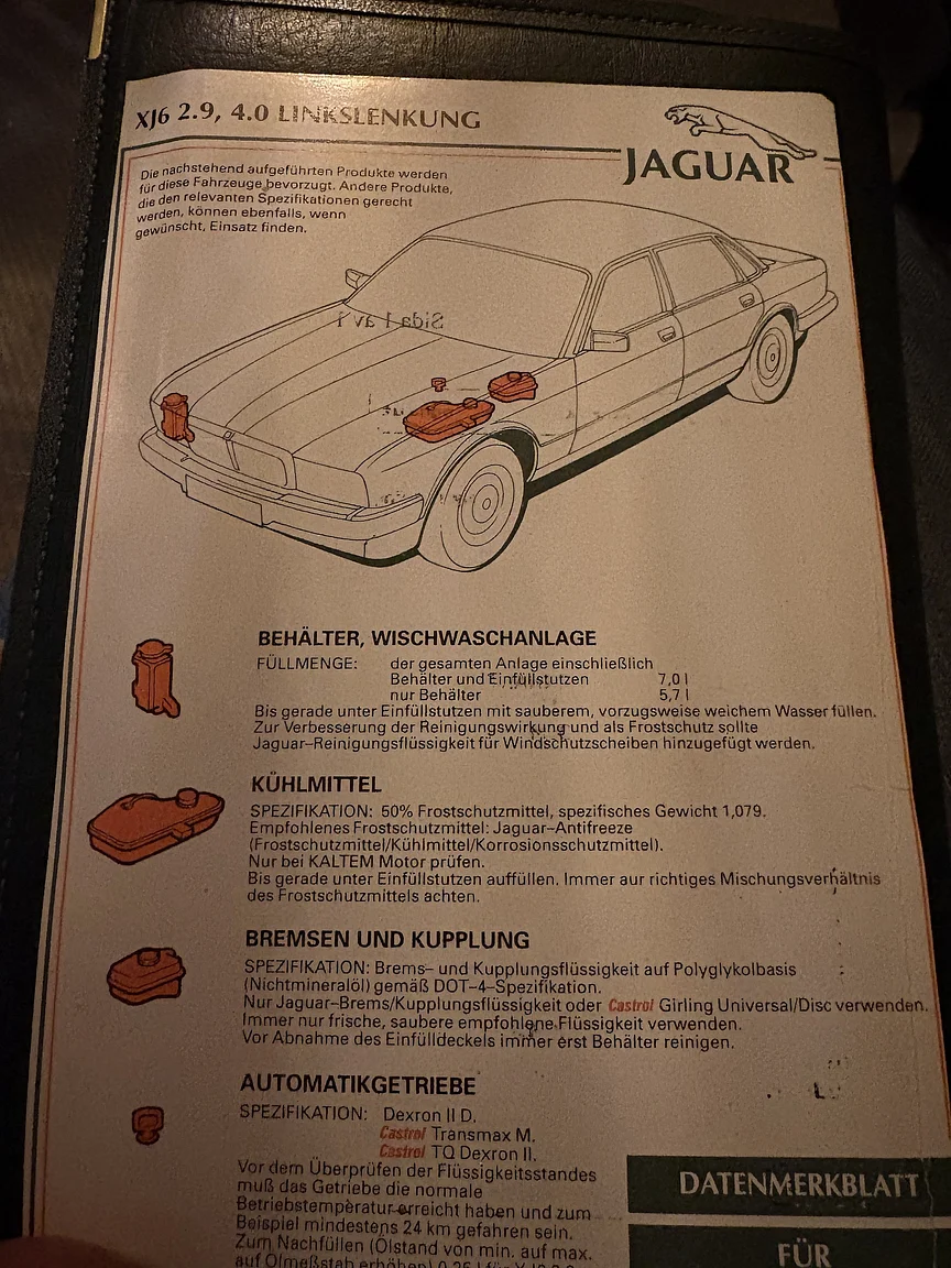 Dokumentation, 1991 Jaguar XJ40 Sovereign (13)