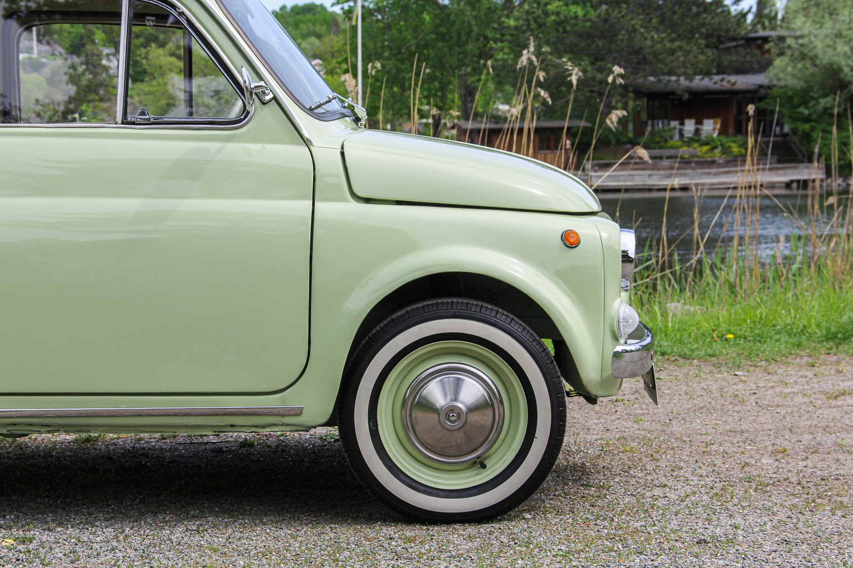 Exteriörbild på 1970 Fiat 500 Lusso