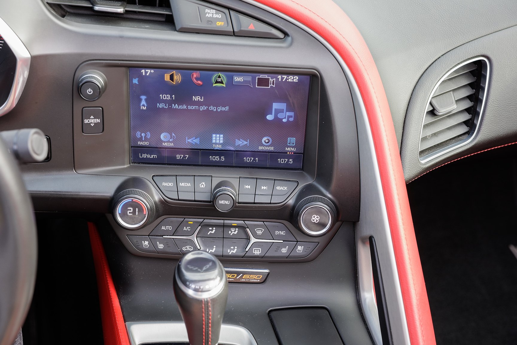 Interior image of 2016 Chevrolet Corvette Z06