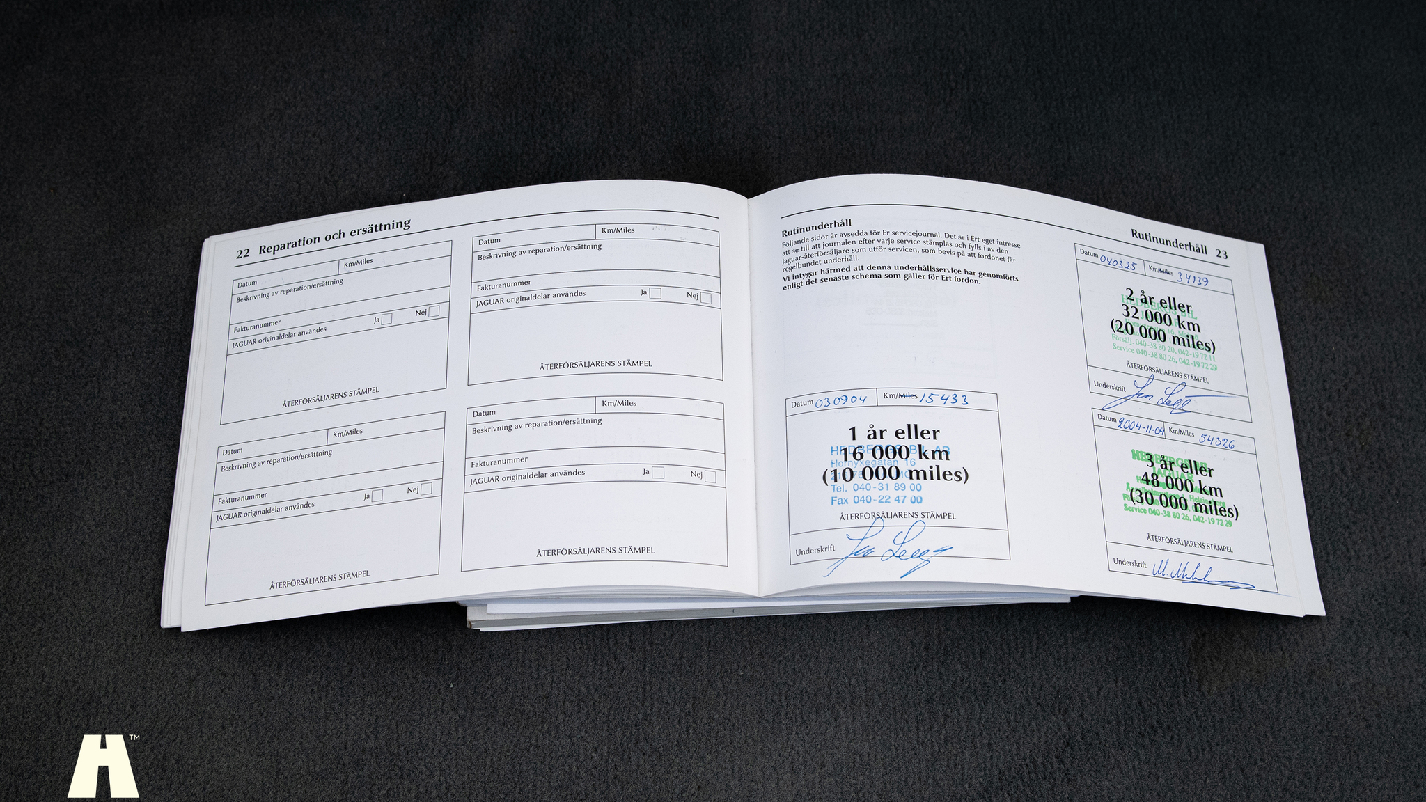 Documentation for 2003 Jaguar XJ Super V8
