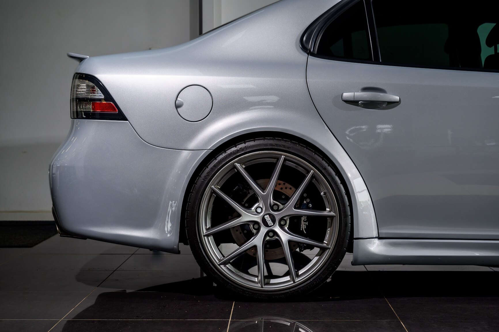 Exterior image of 2008 SAAB 9-3 Aero SportSedan Silver Beast SFRO