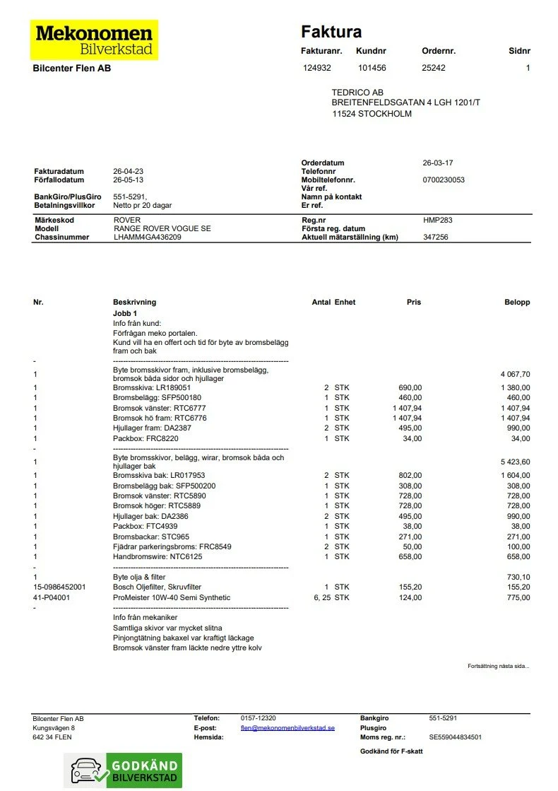 Documentation for 1990 Range Rover Vogue SE 3.9 (26)
