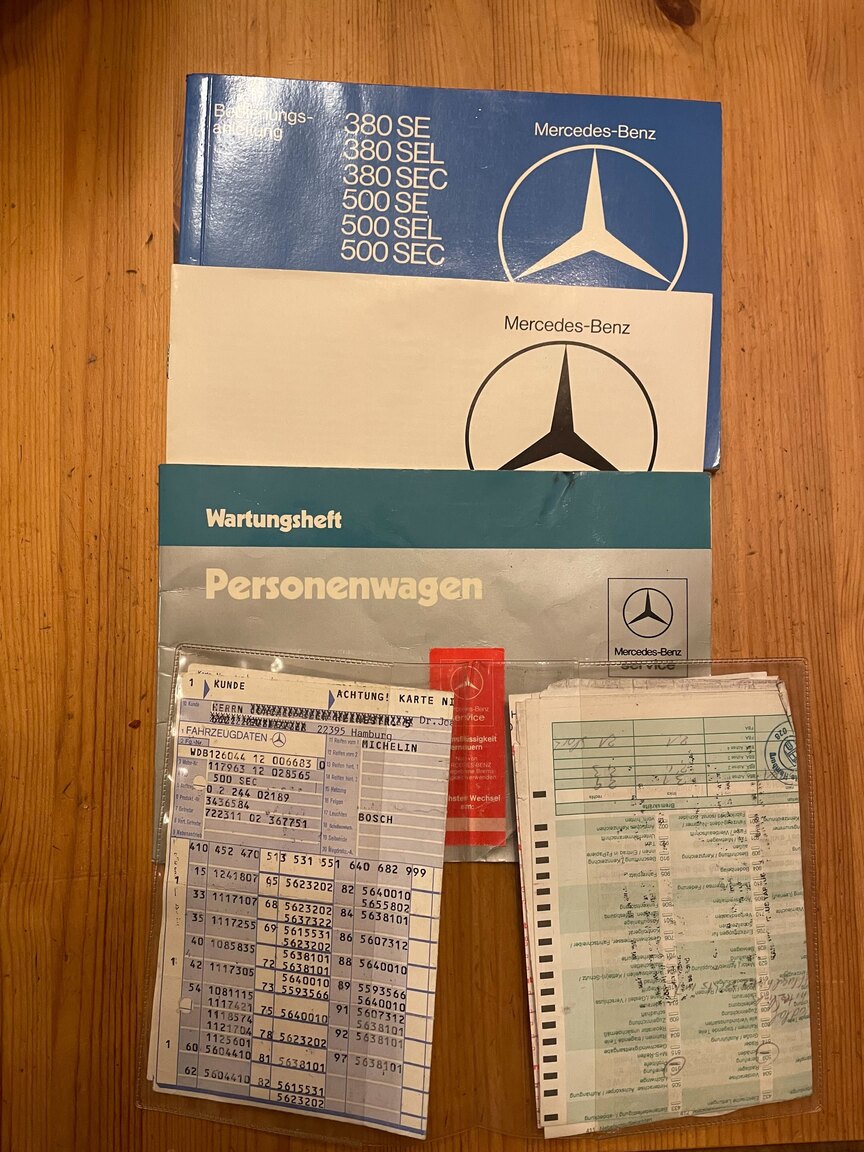 Dokumentation för 1983 Mercedes-Benz 500 SEC