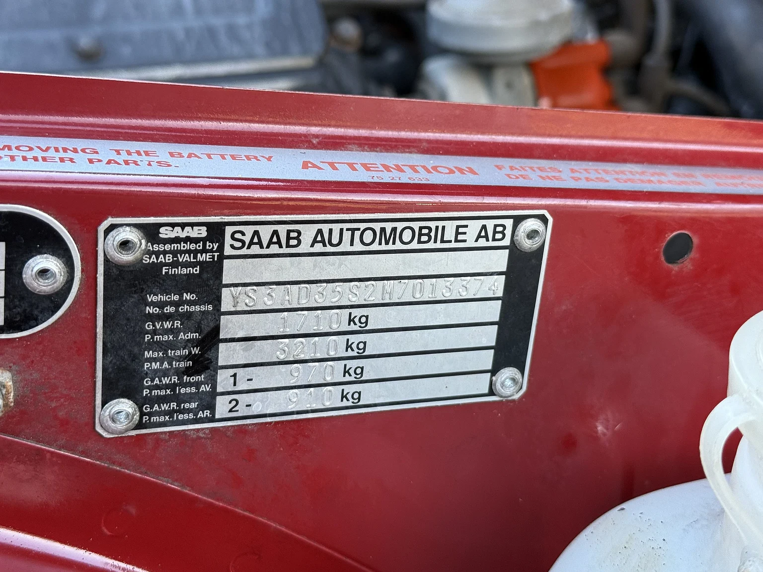 Image of 1991 SAAB 900S Turbo 2-door (1) mechanics