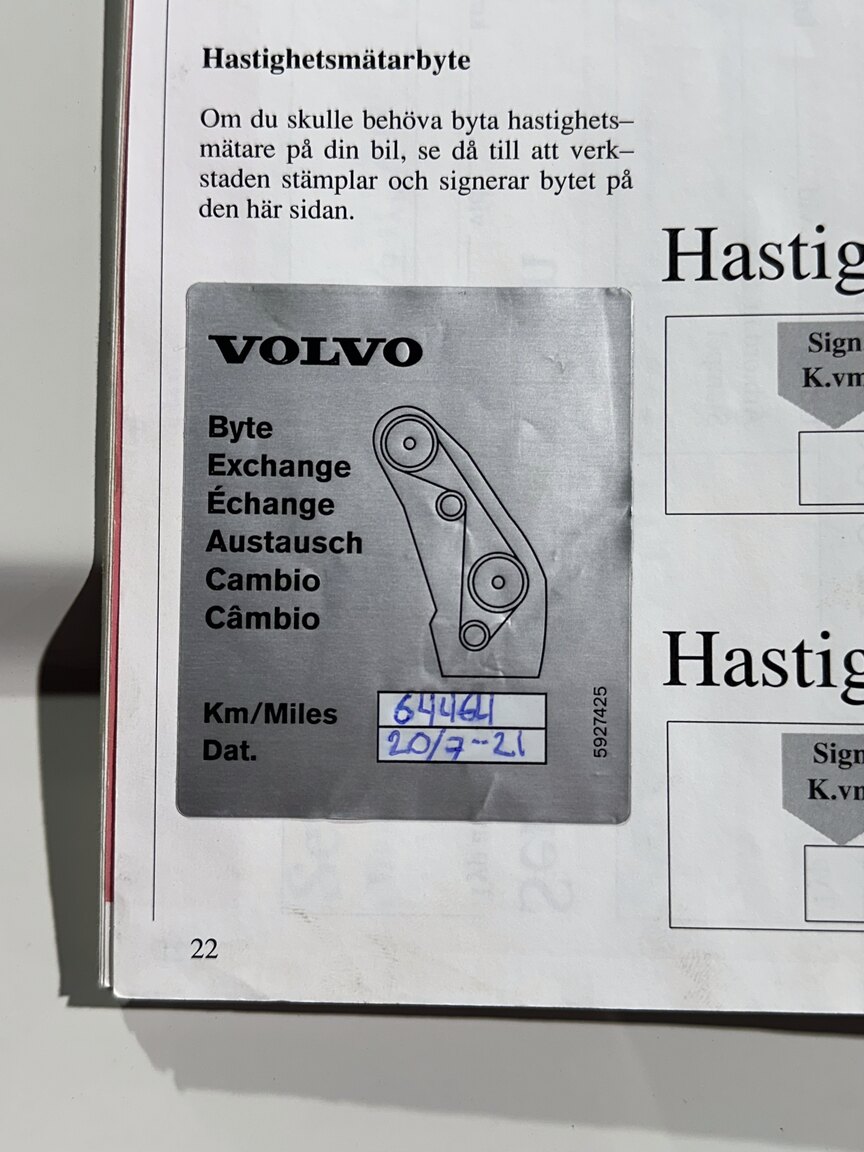 Documentation for 1991 Volvo 240 GLT