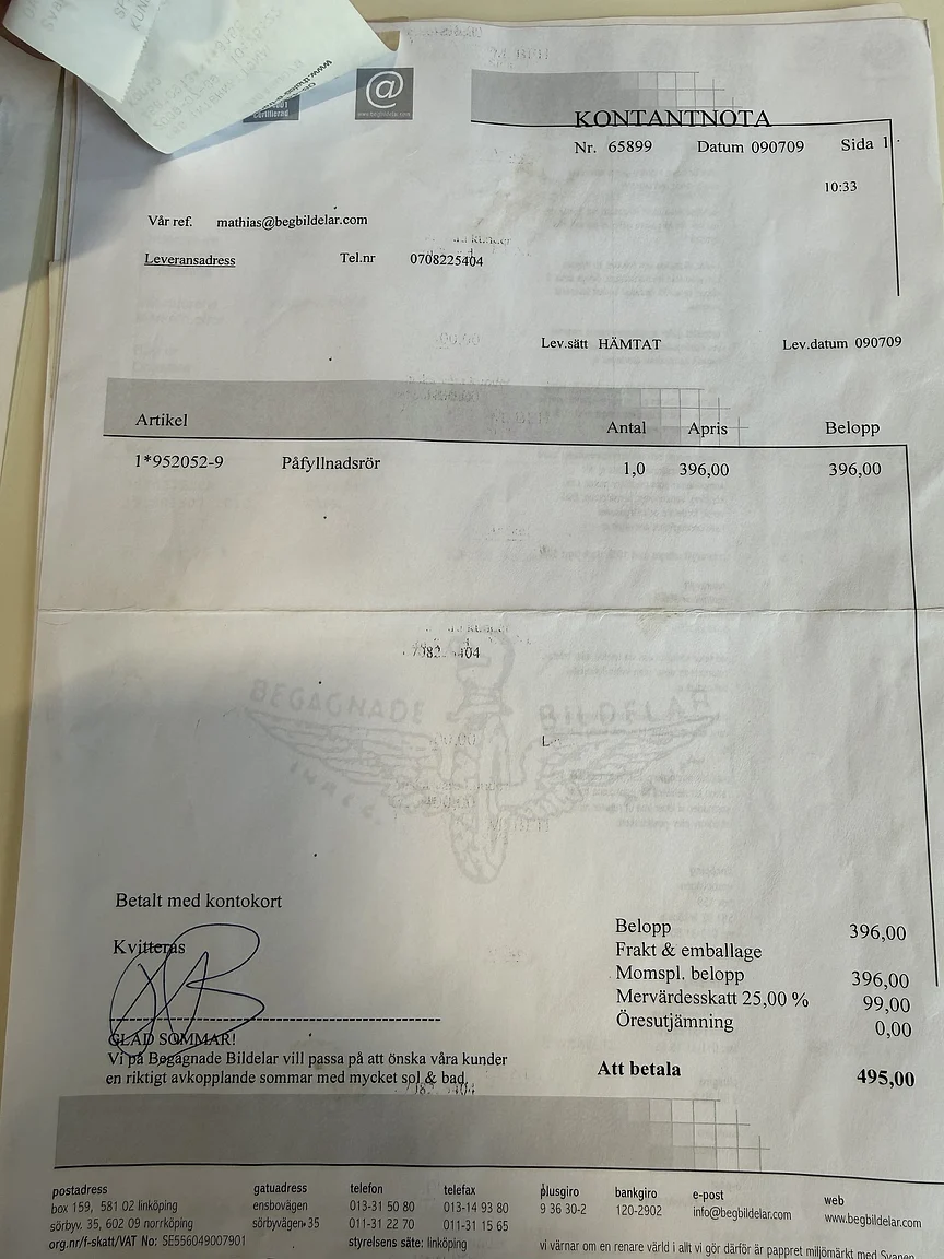 Documentation for 1987 VW Golf Cabriolet (11)