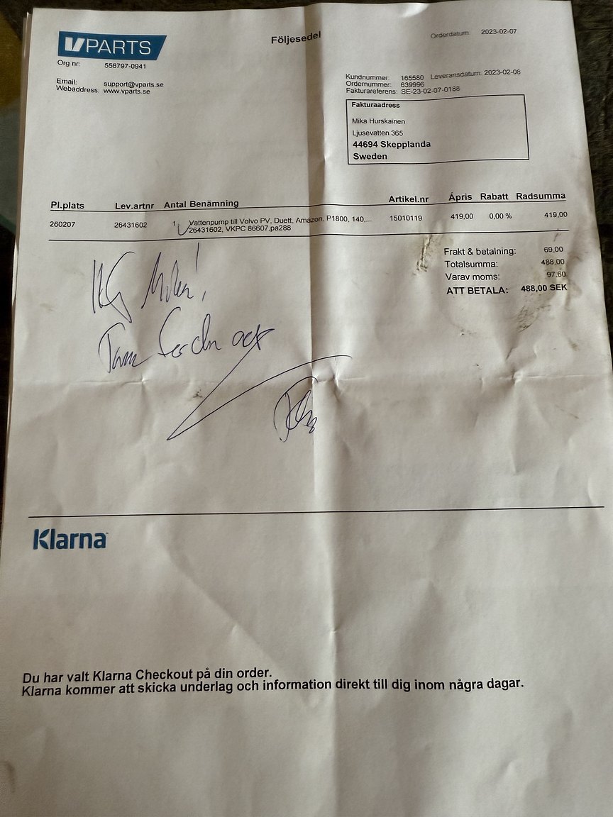 Dokumentation, 1970 Volvo 142 Automatic