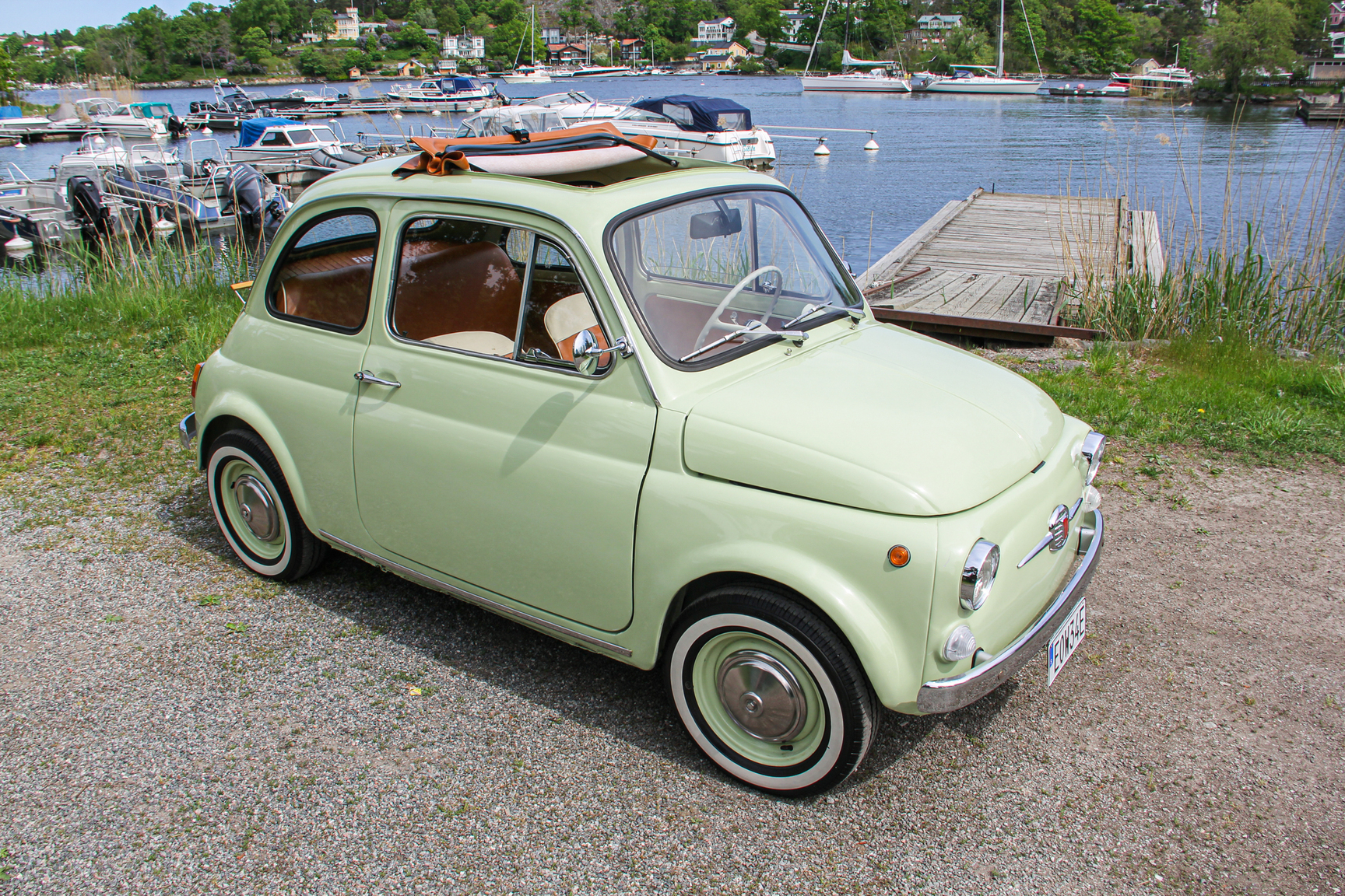 Exteriörbild på 1970 Fiat 500 Lusso