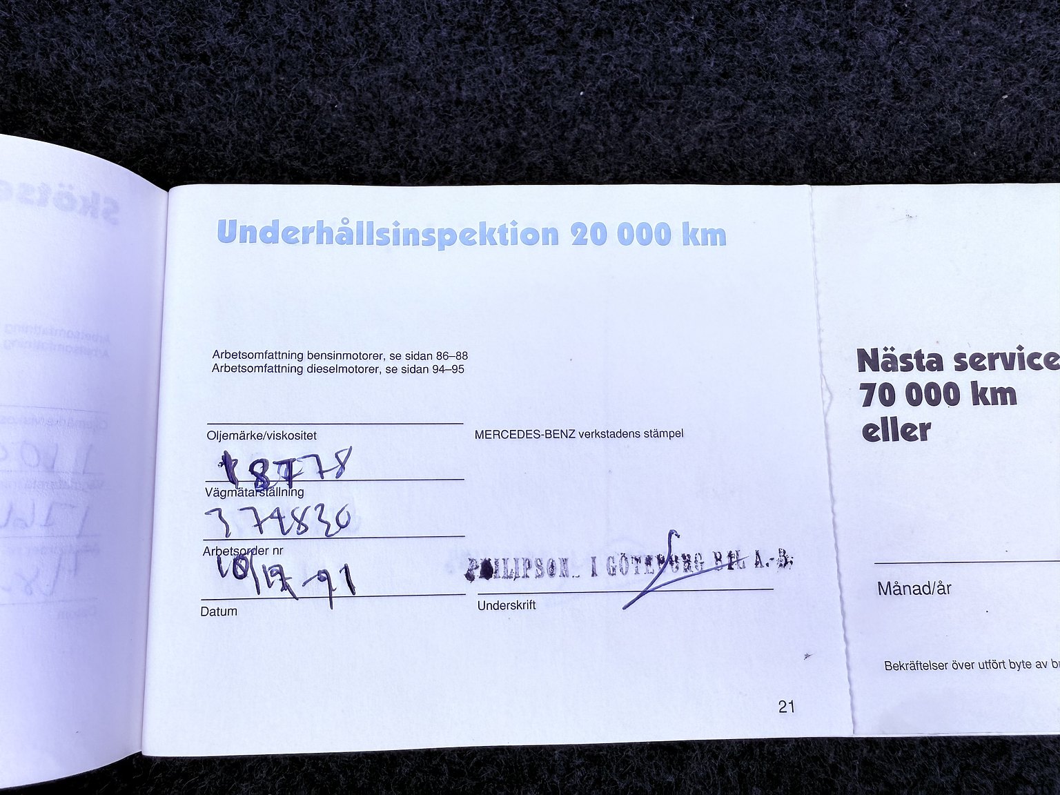 Dokumentation för 1990 Mercedes-Benz 300CE-24
