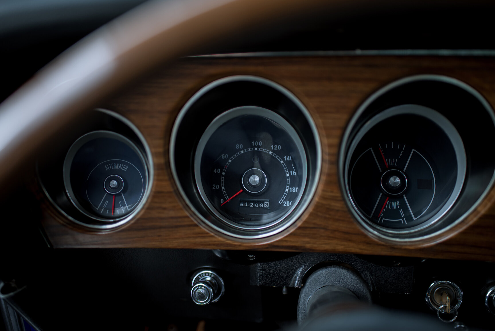 Interiörbild 1969 Ford Mustang Mach 1