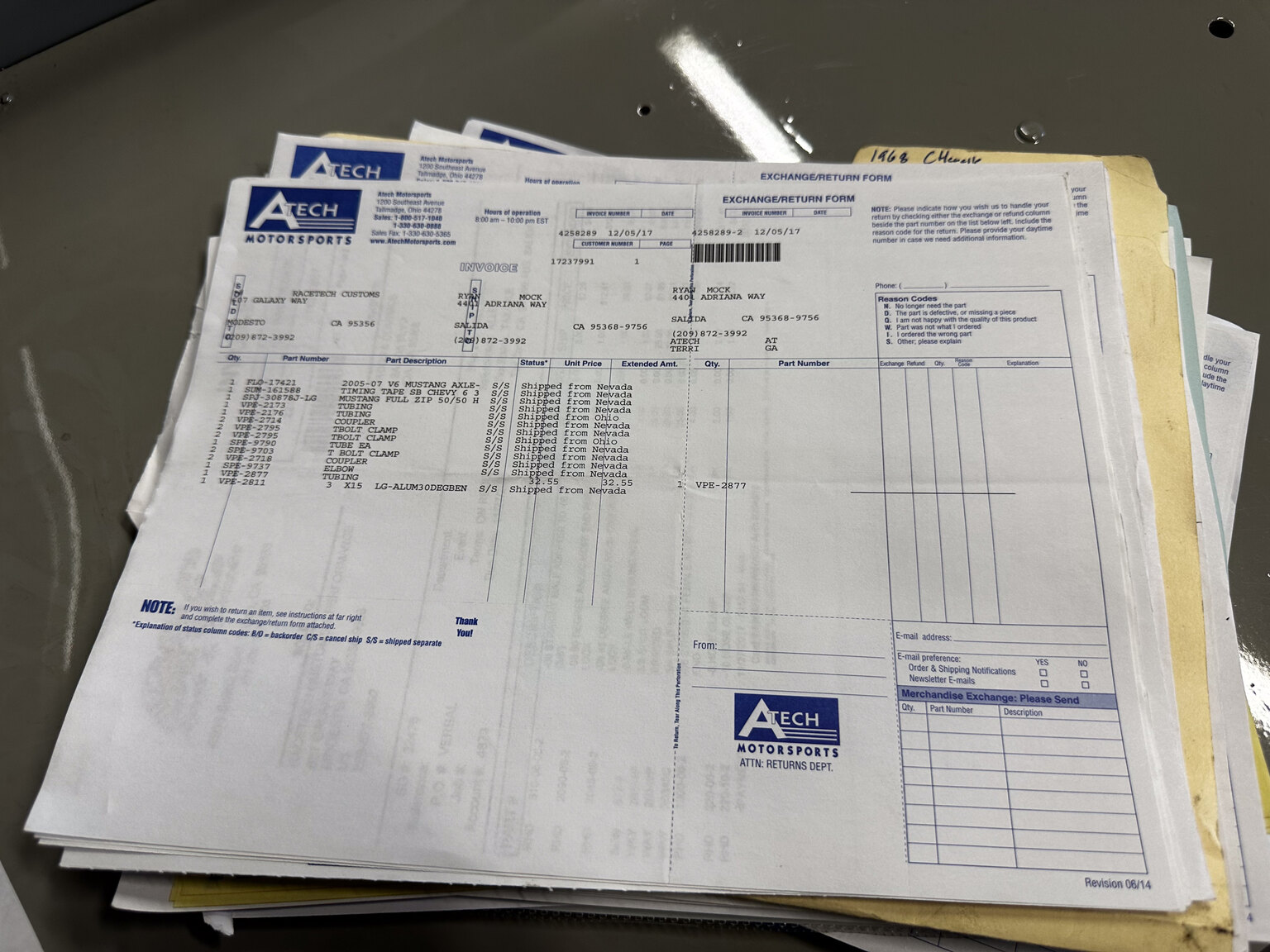 Documentation for 1968 Chevrolet Chevelle PRO Street (93)