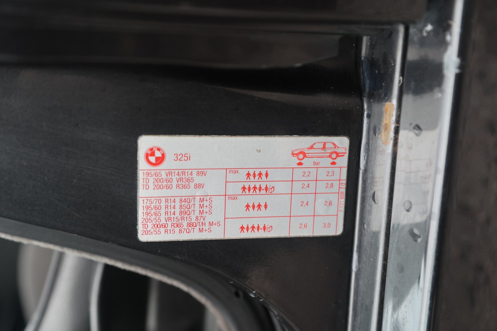 Innenraumfoto von 1989 BMW 325i