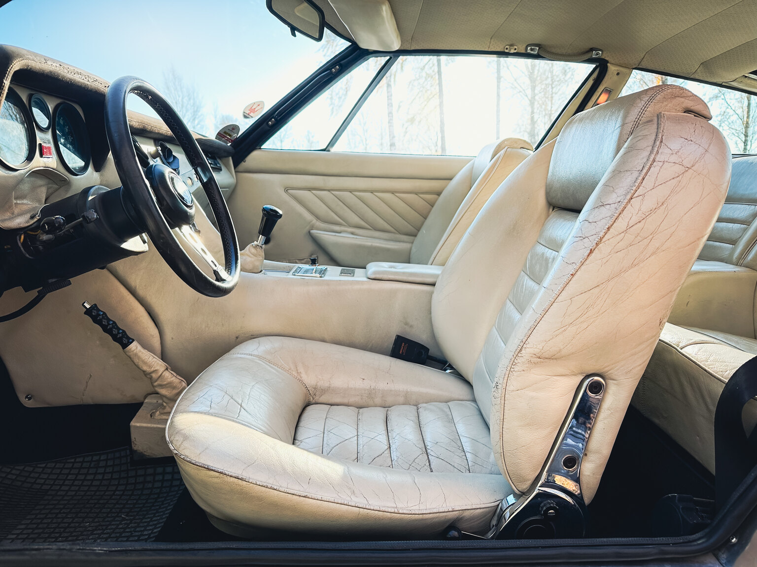Interiörbild 1973 Maserati Indy