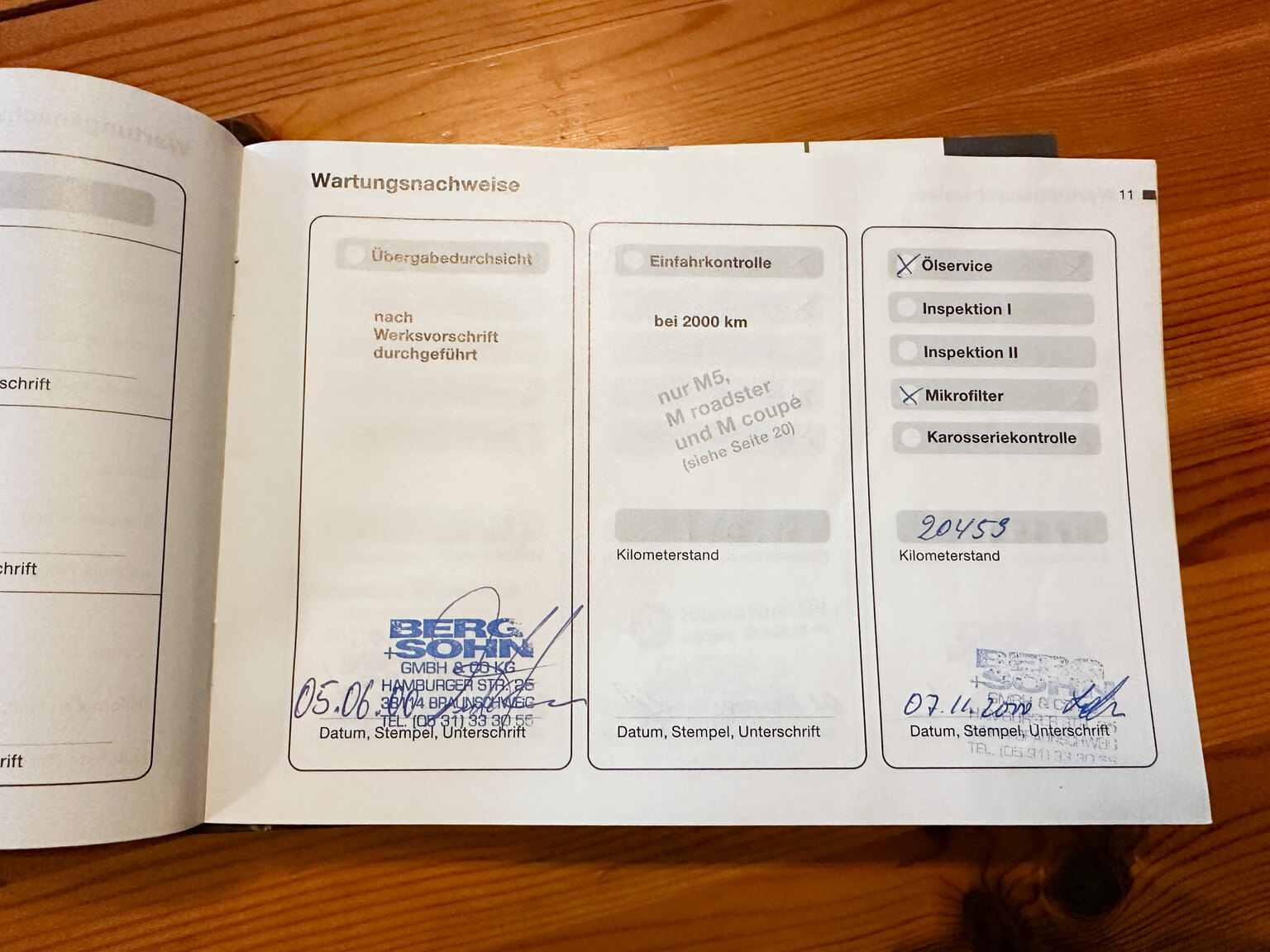 Dokumentation för 2000 BMW M5 E39