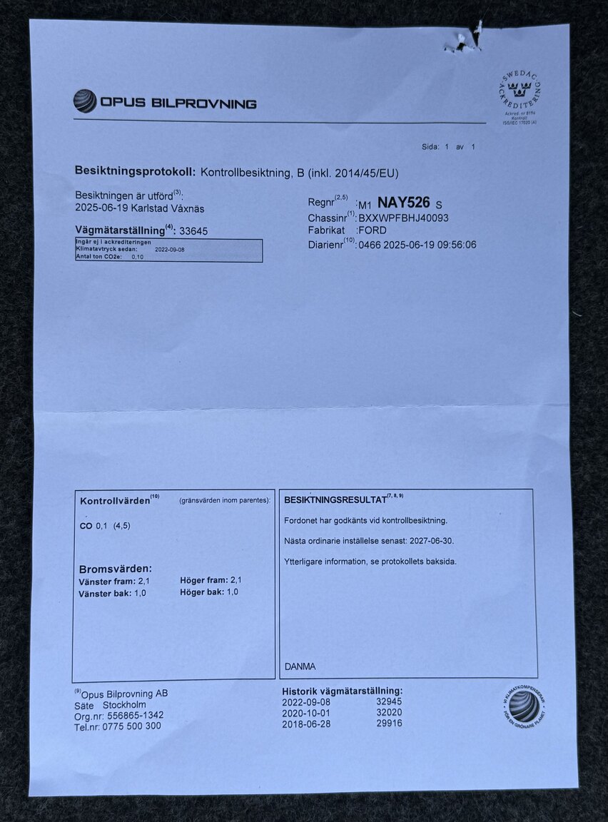 Dokumentation för 1988 Ford Fiesta XR2