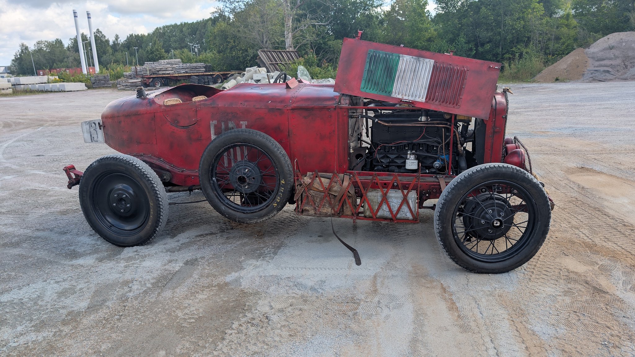 Image of 1929 FIAT 321C (521c) "Flying Fiona" mechanics