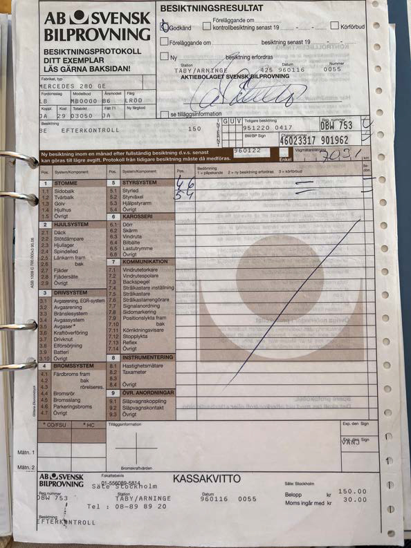 Dokumentation, 1986 Mercedes 280 GE (26)