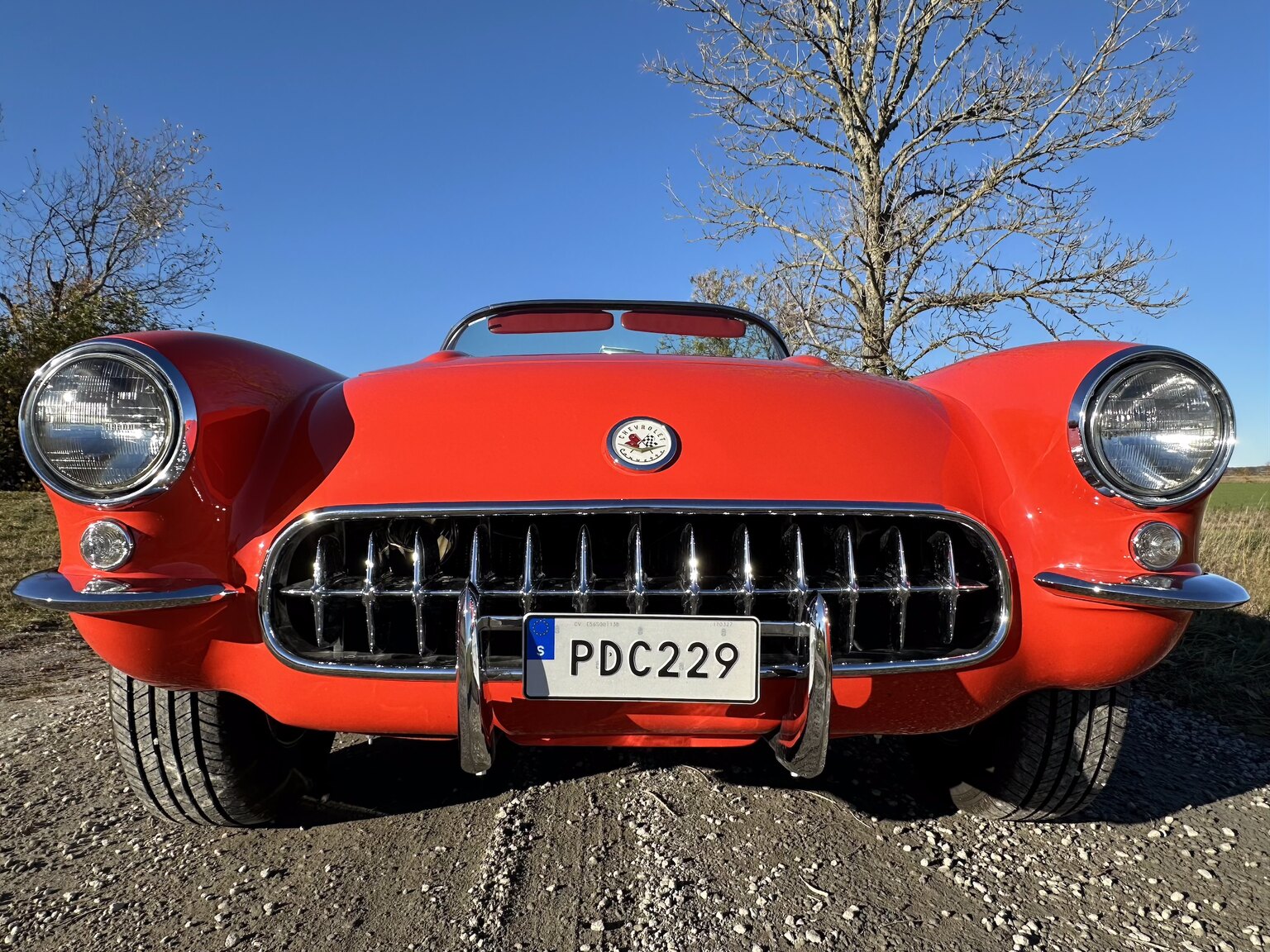 Exteriörbild på 1956 Chevrolet Corvette 