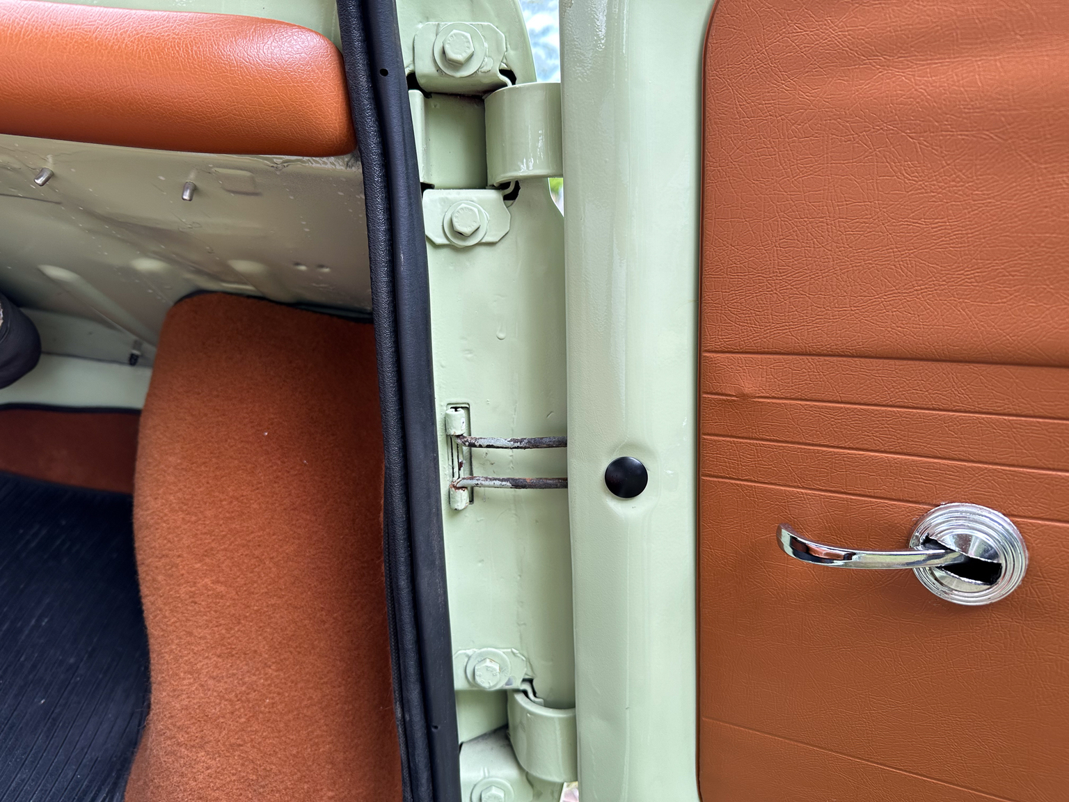Interiörbild 1970 Fiat 500 Lusso