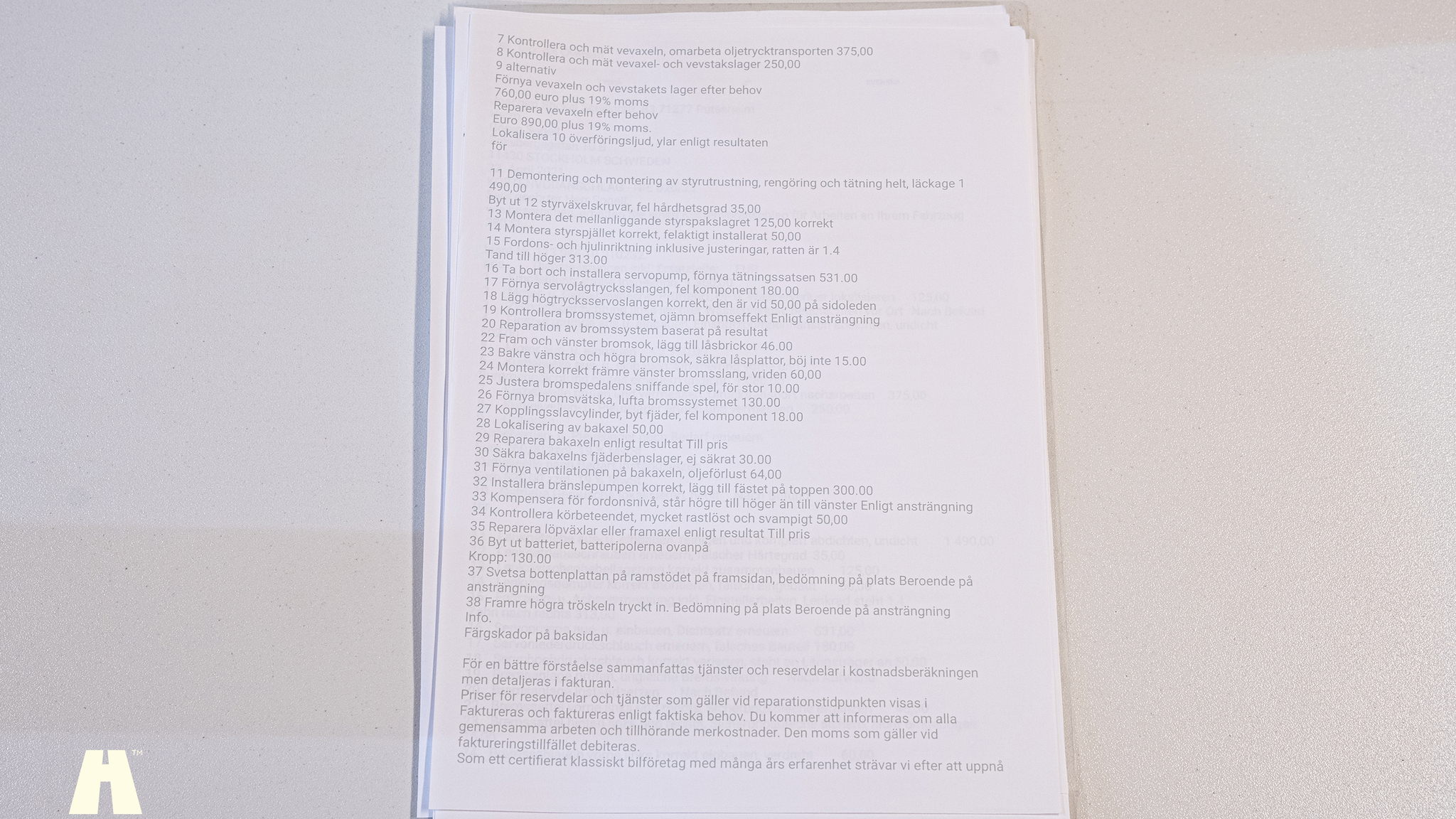 Dokumentation, 1970 Mercedes 280 SL Pagoda (32)