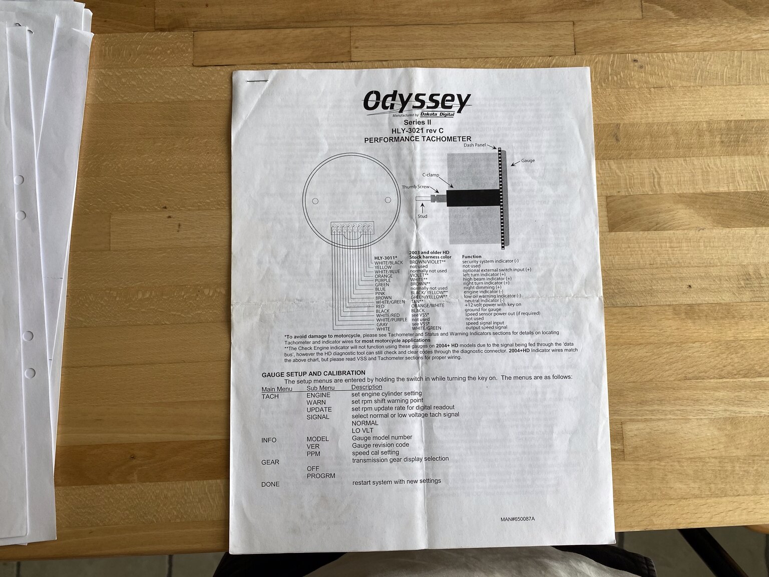 Dokumentation för 2014 Harley Davidson Custom