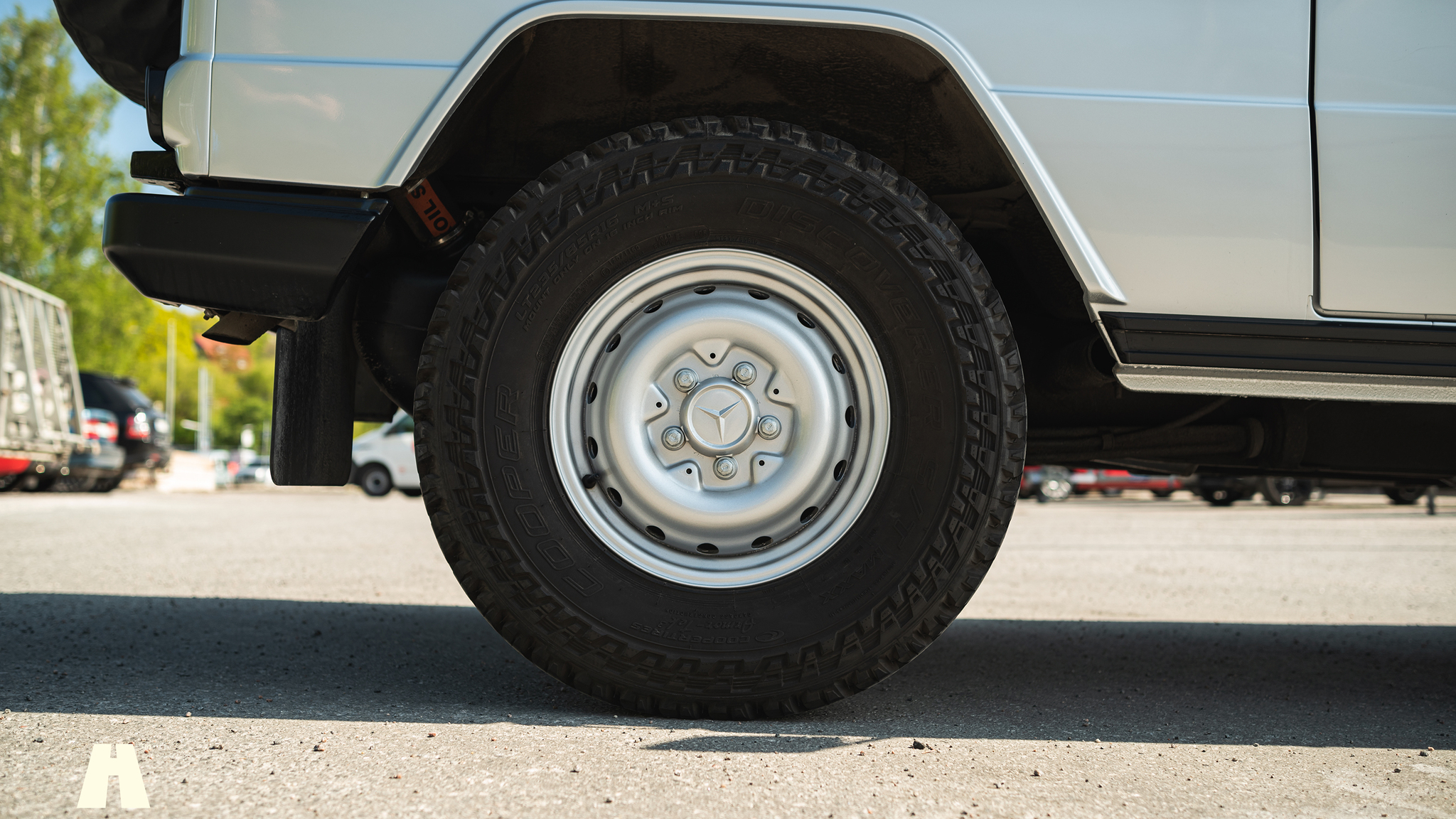 Exteriörbild på 1985 Mercedes 230GE Cabrio