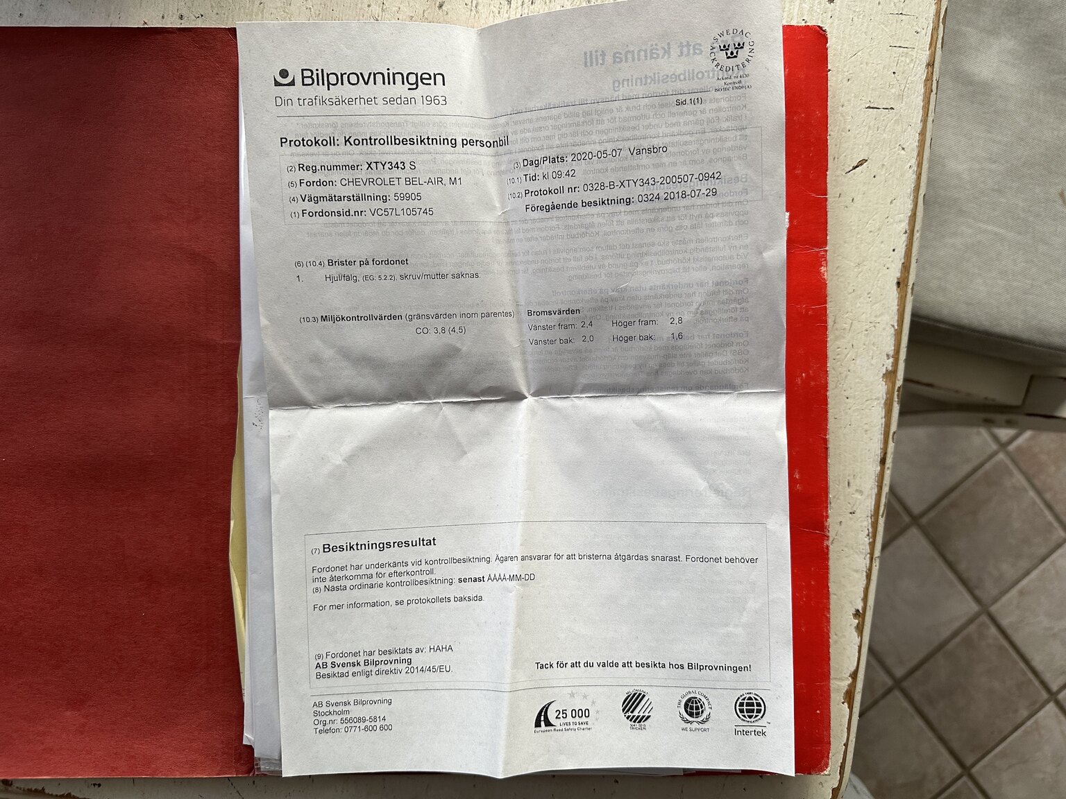 Documentation for 1957 Chevrolet Bel Air (3)