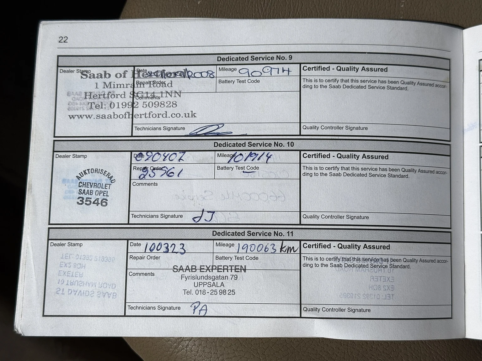 Dokumentation, 2002 Saab 9-3 2.0T SE Convertible – NO RESERVE (7)