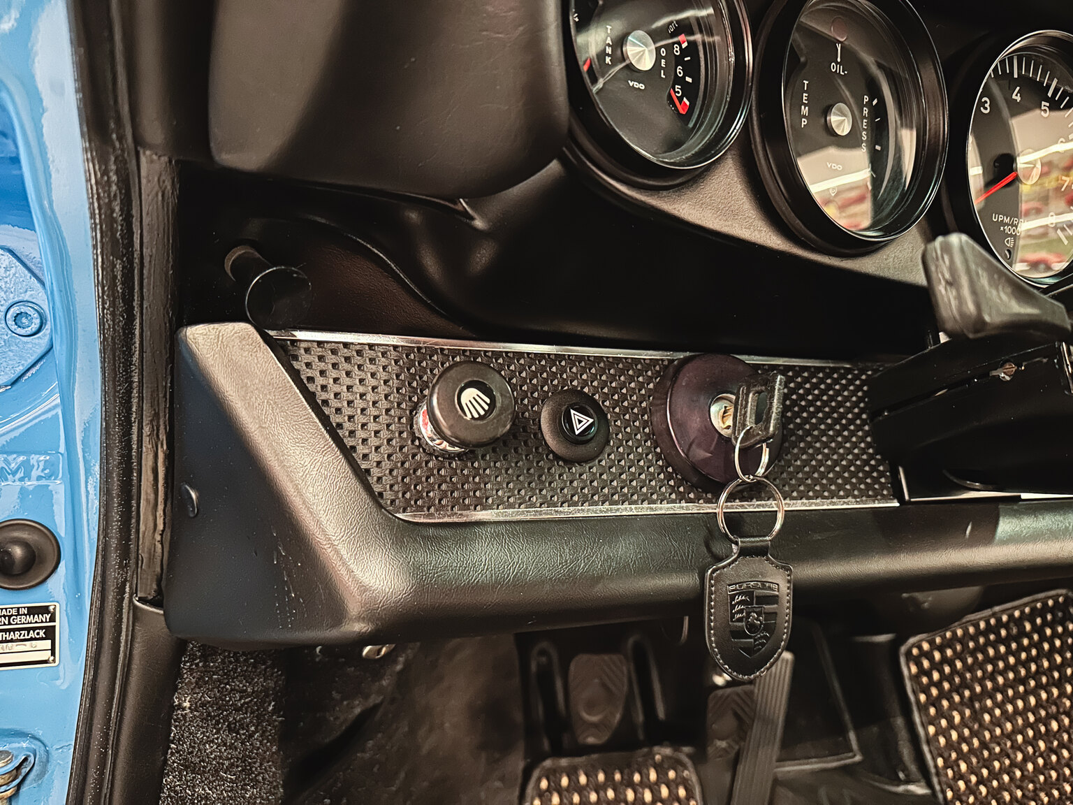 Interiörbild 1970 Porsche 911 E Targa